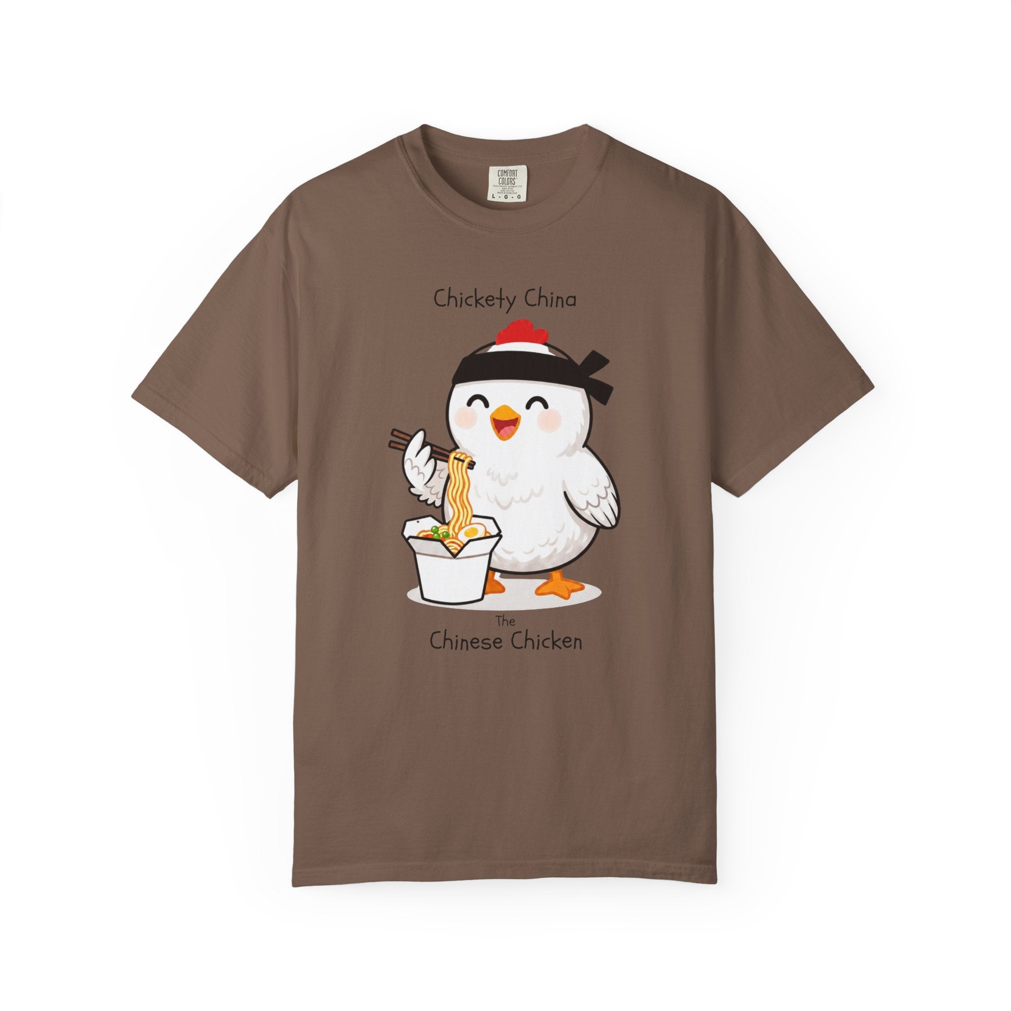 Chinese Chicken Ramen T-Shirt — Chickety China sumo Cute Noodle Chicken Graphic Tee