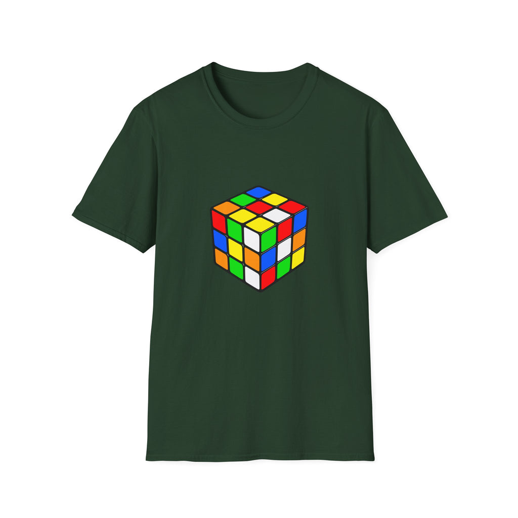 Rubiks Cube Graphic T-Shirt — Retro Puzzle Tee for Gamers & Brain-Game Fans