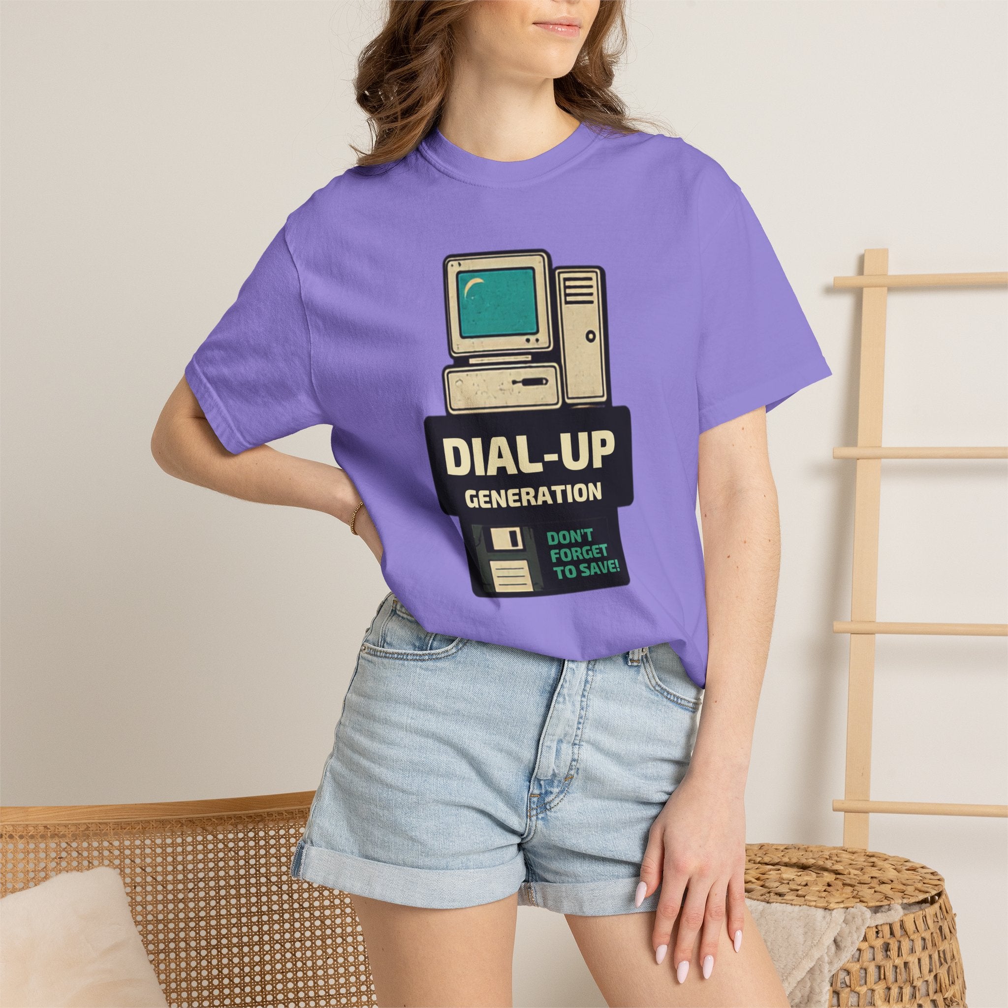 Dial-Up Generation T-Shirt — Retro Computer Vintage Tech Tee