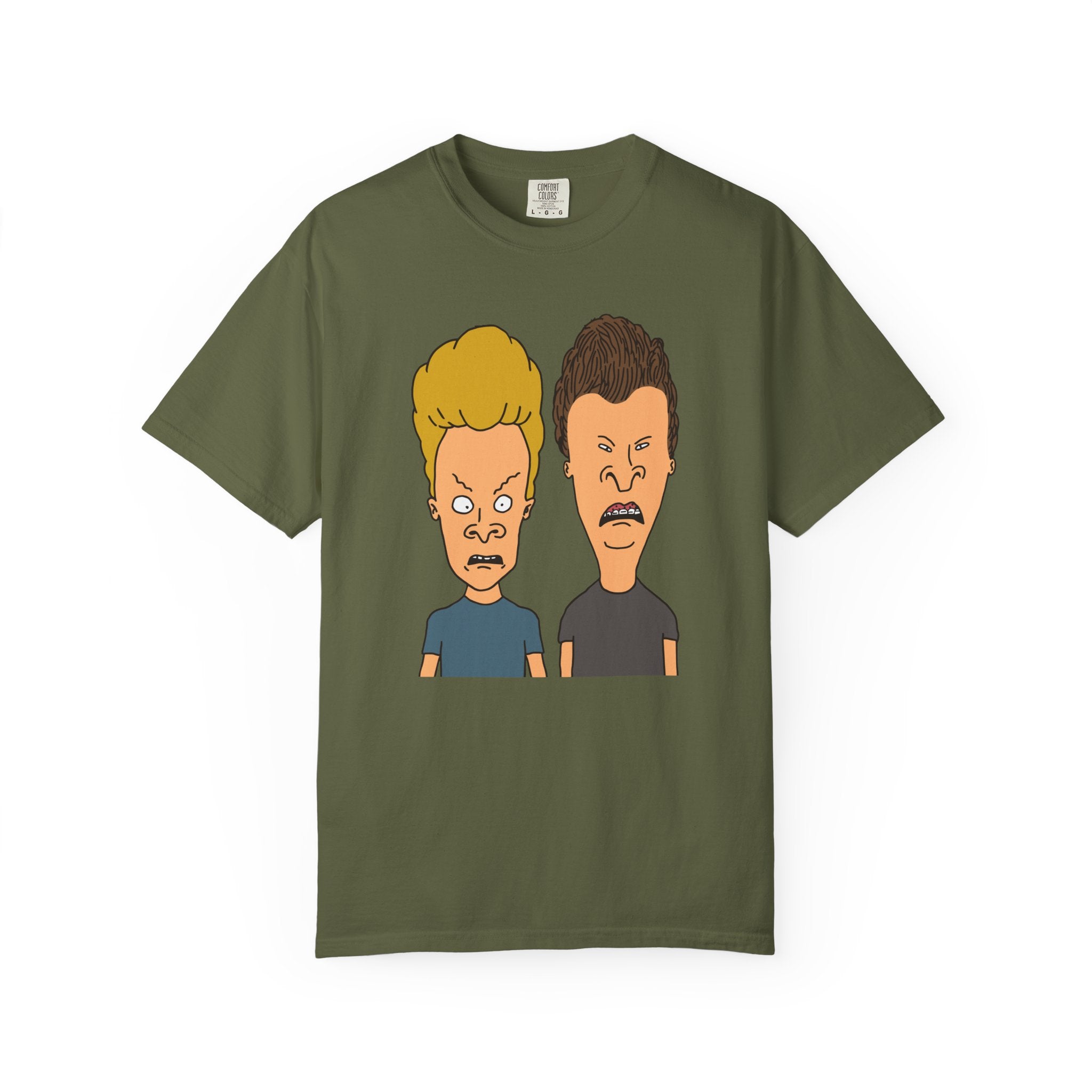 Beevis Butthead Graphic Iconic Cartoon Duo Face