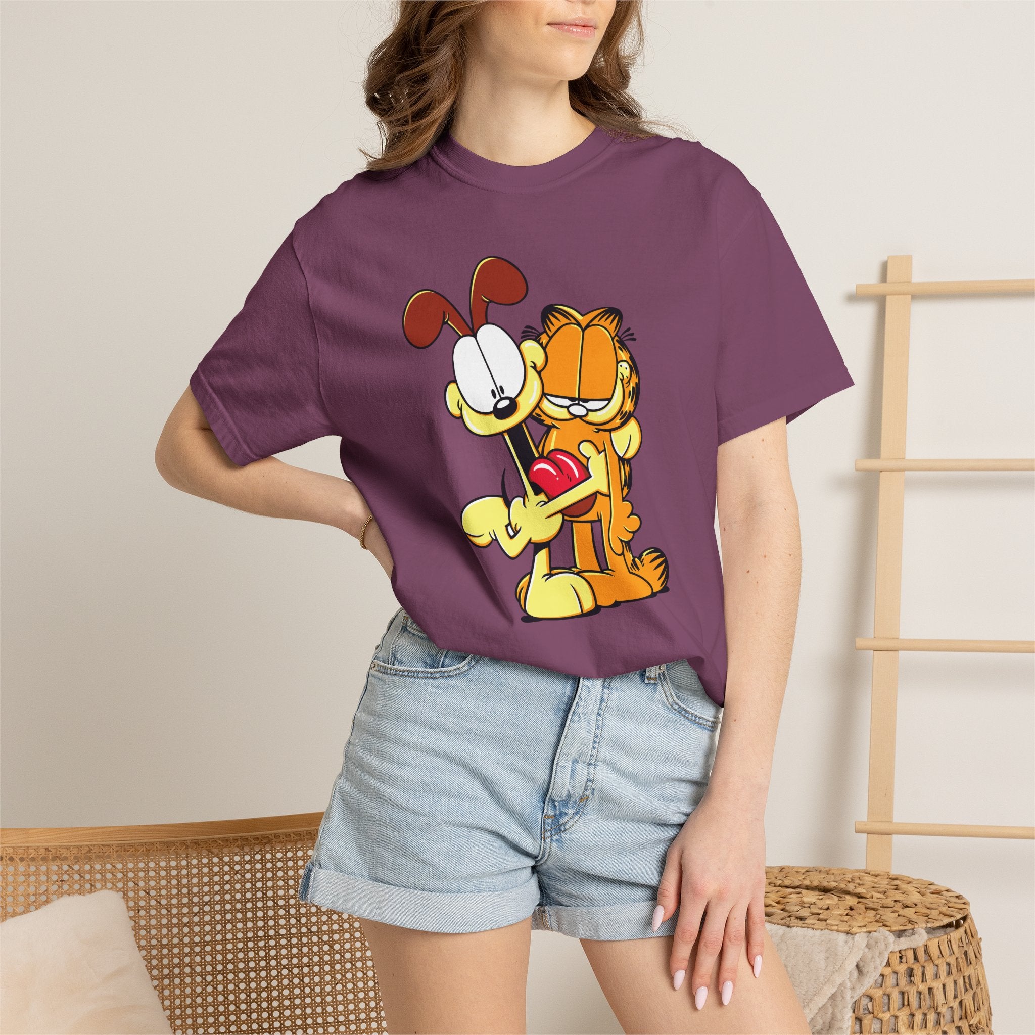 Garfield & Odie Hug Graphic T-Shirt