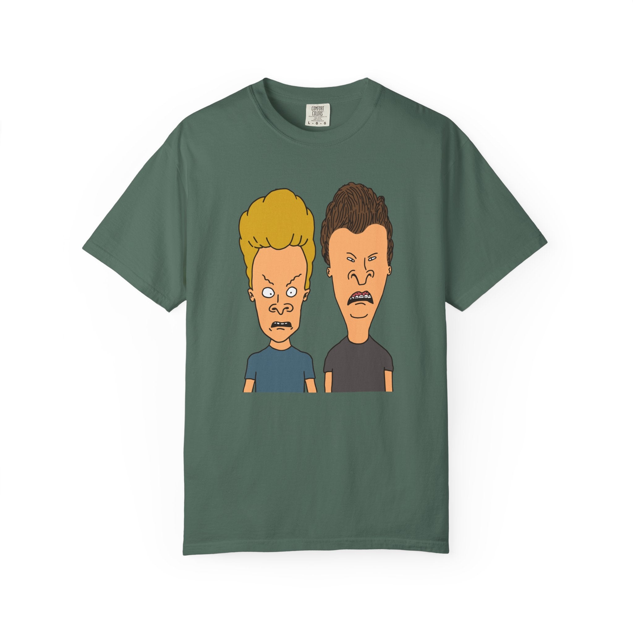 Beevis Butthead Graphic Iconic Cartoon Duo Face