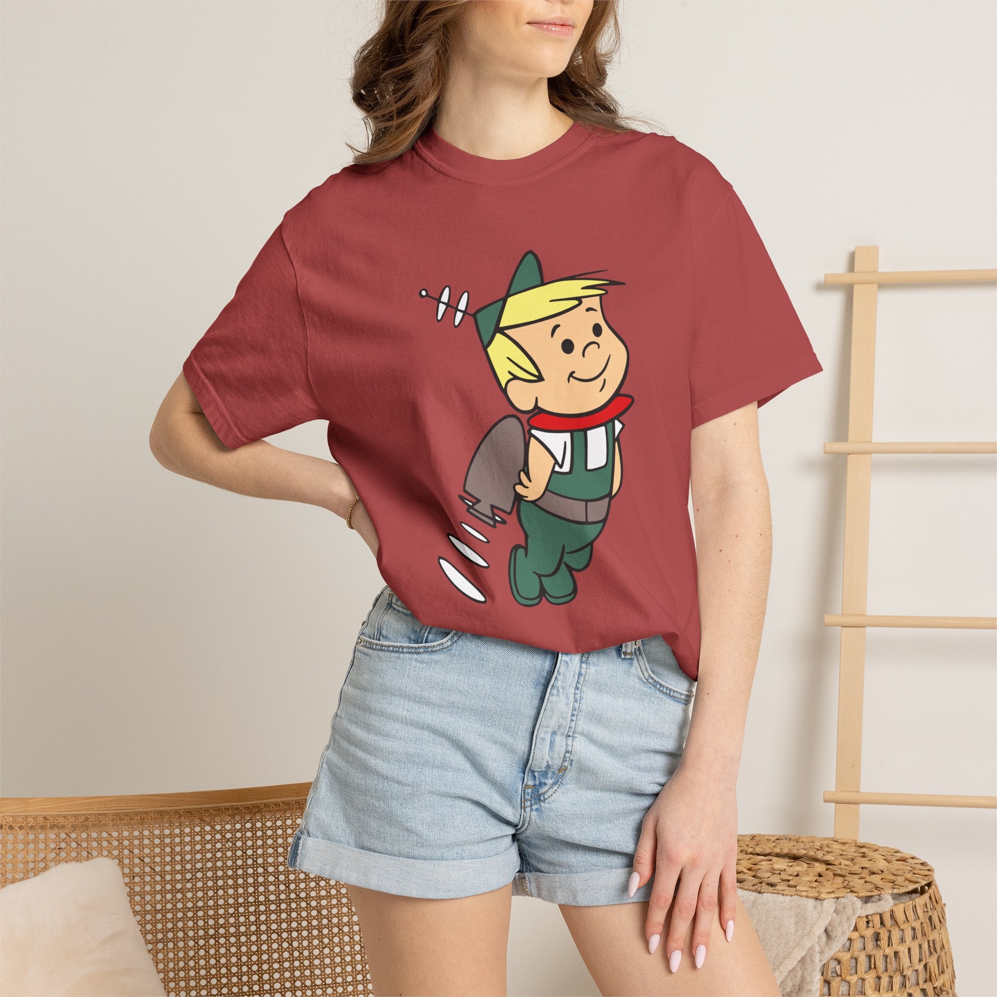 Retro Elroy Jetson Cartoon Tee — Vintage-Space Kid Rocket Graphic T-Shirt