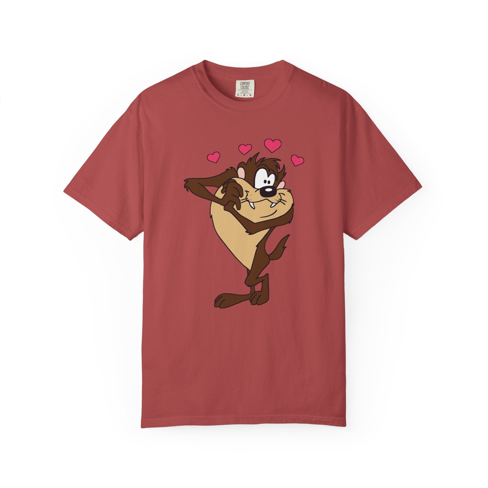 TAZ LOVE Tasmanian Devil Hug Design (Hearts) cartoon