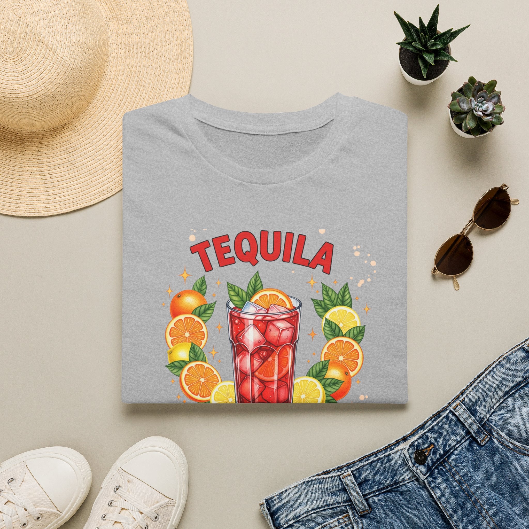 Tequila Cocktail T-Shirt — "Tequila: Cheaper Than Therapy" Graphic Tee