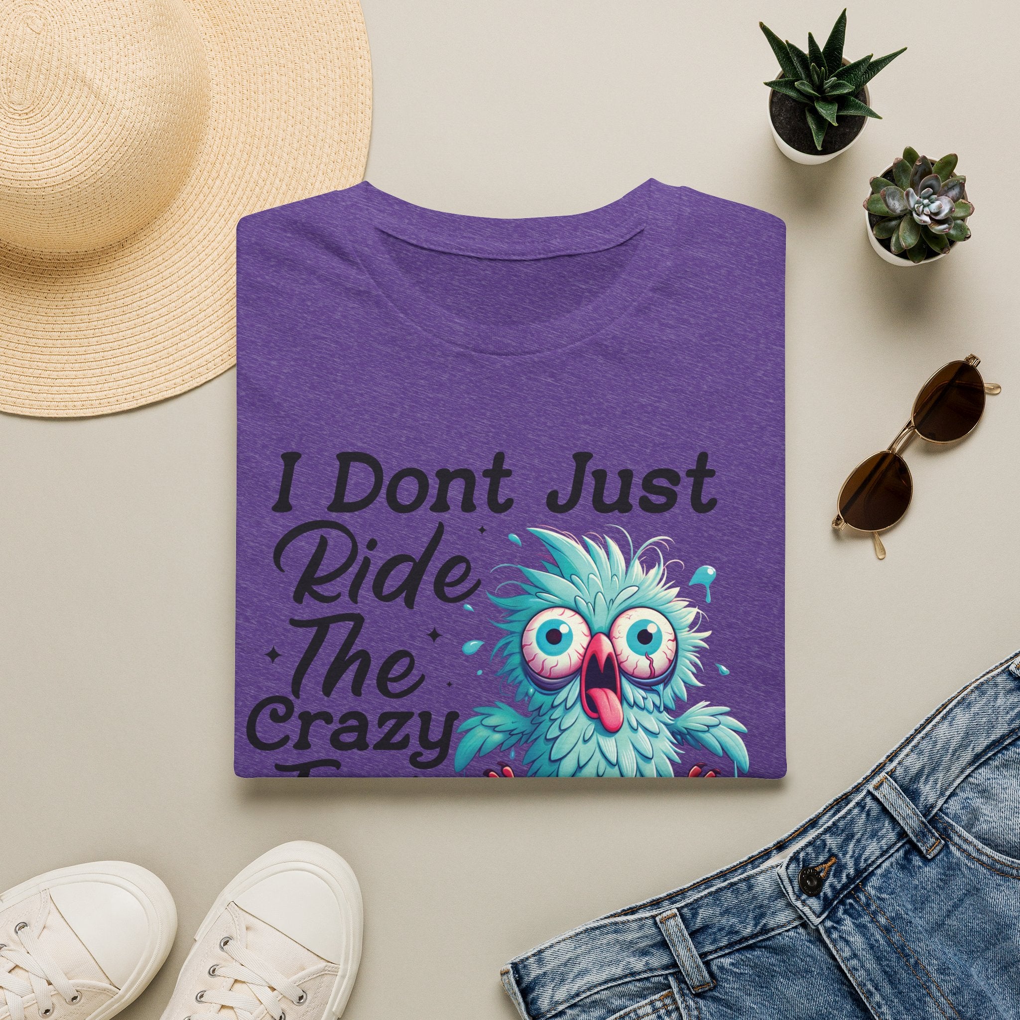 Crazy Train Bird Owl T-Shirt — "I Don't Just Ride the Crazy Train, I Drive It" Graphic Tee