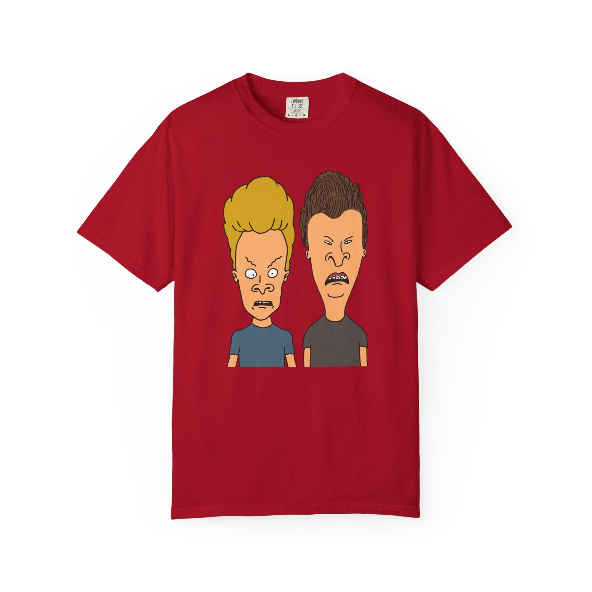 Beevis Butthead Graphic Iconic Cartoon Duo Face