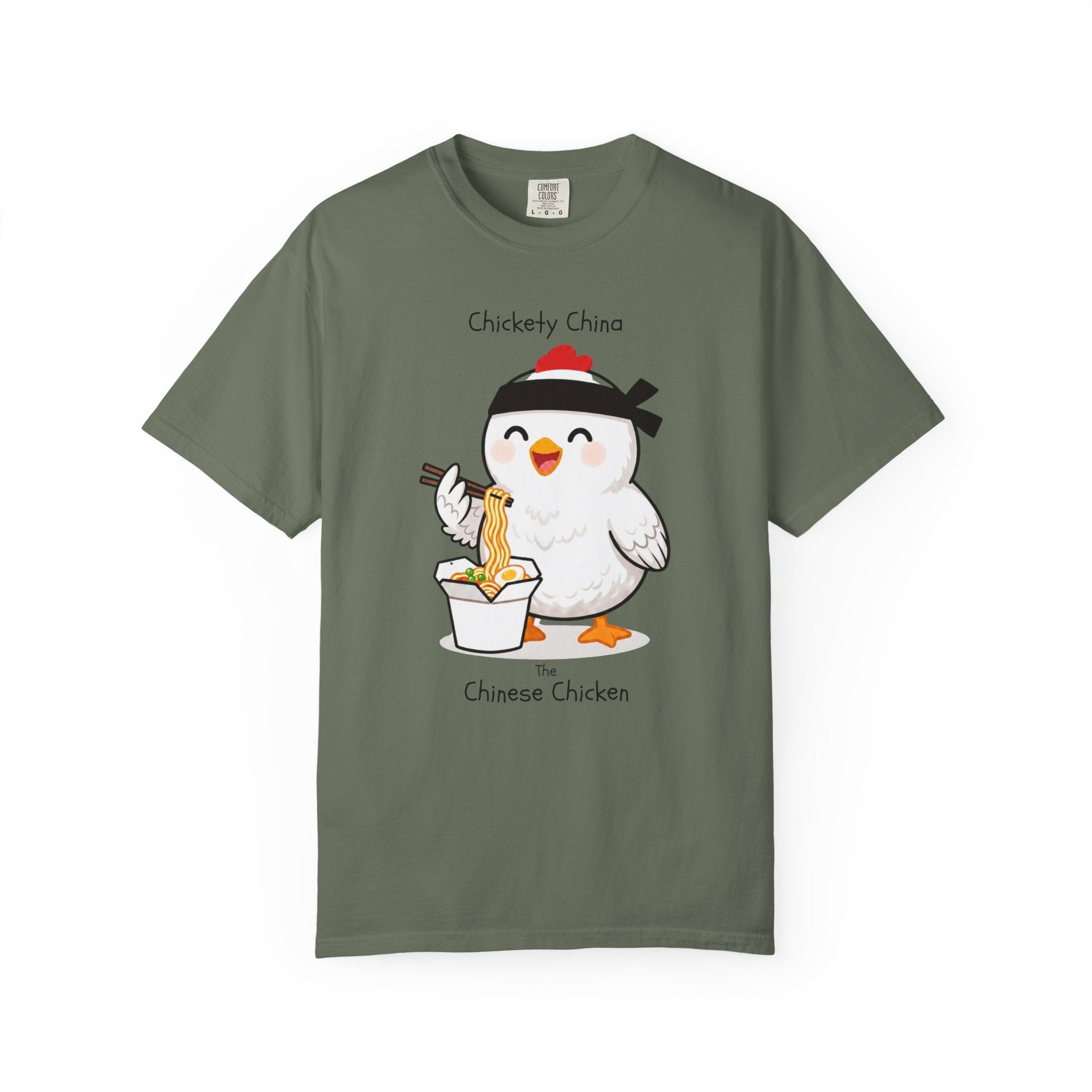 Chinese Chicken Ramen T-Shirt — Chickety China sumo Cute Noodle Chicken Graphic Tee