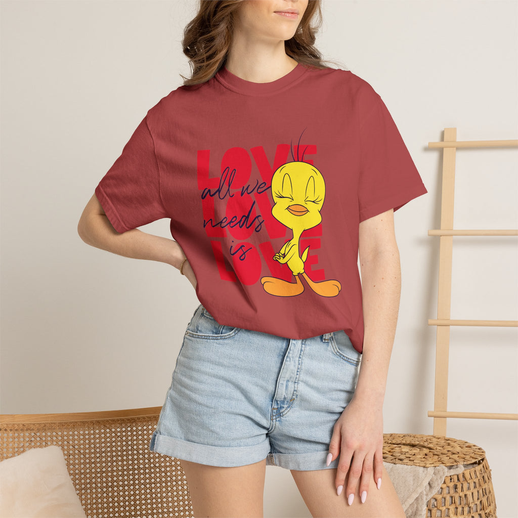 Tweety 'Love' Graphic T-Shirt — Cute Cartoon Valentine Tee