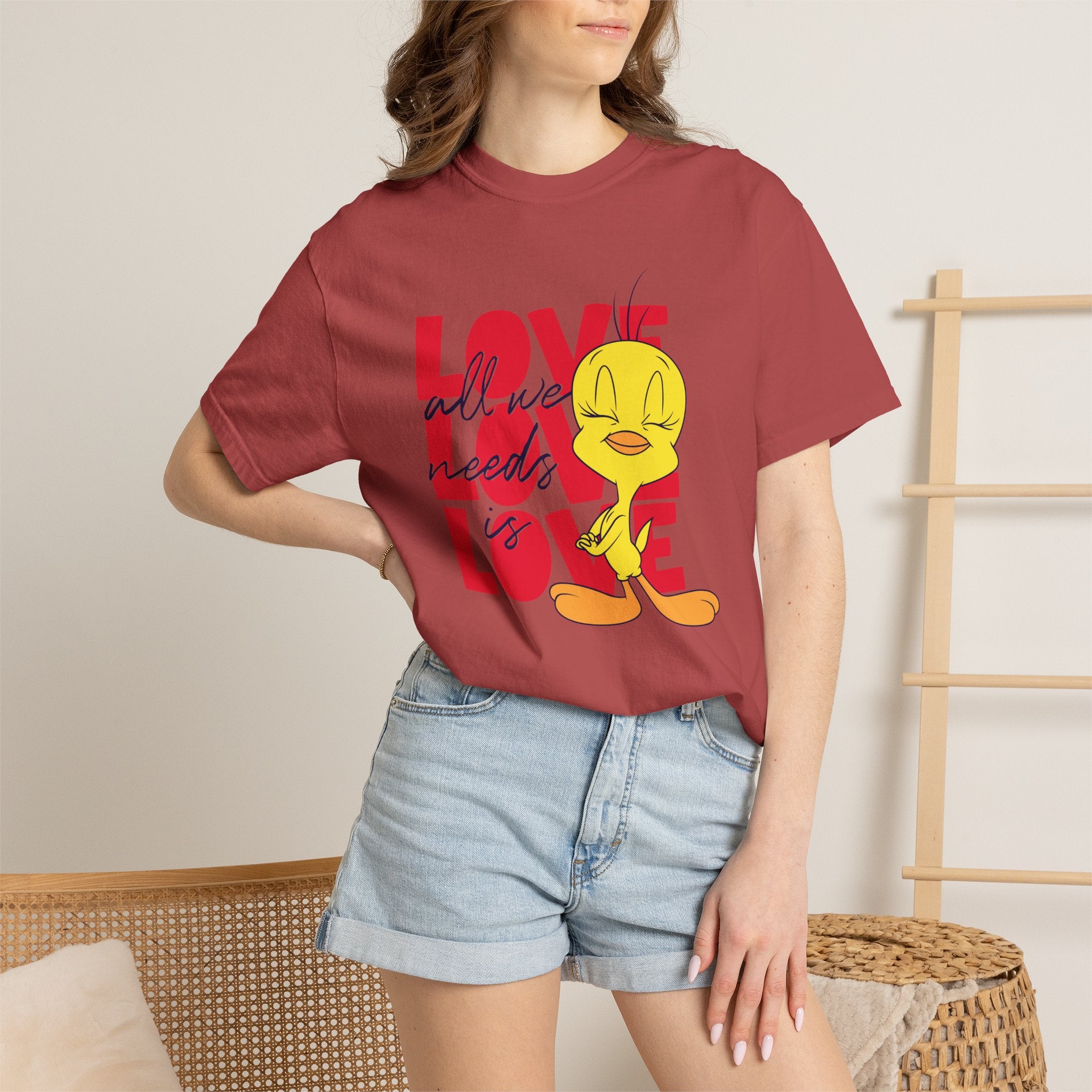 Tweety 'Love' Graphic T-Shirt — Cute Cartoon Valentine Tee