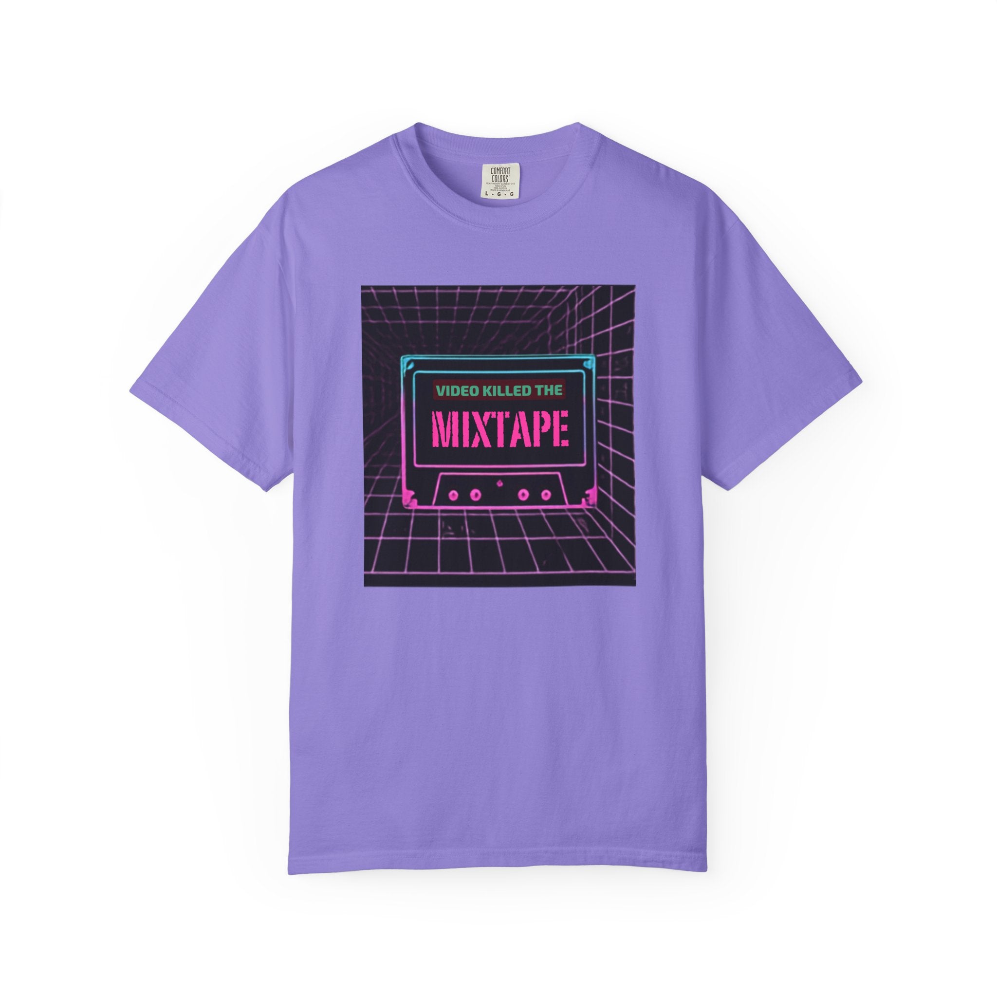 Cassette Mixtape T-Shirt — "Video Killed the Mixtape" Retro 80s Vaporwave Tee
