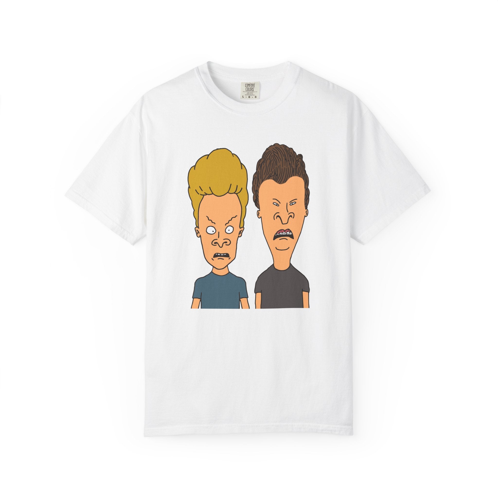 Beevis Butthead Graphic Iconic Cartoon Duo Face
