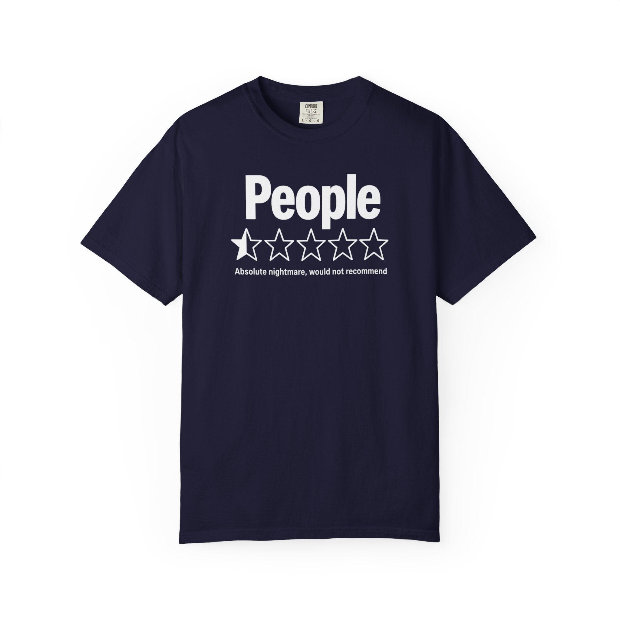 People 1-Star Rating T-Shirt — Funny Anti-Social Graphic Tee