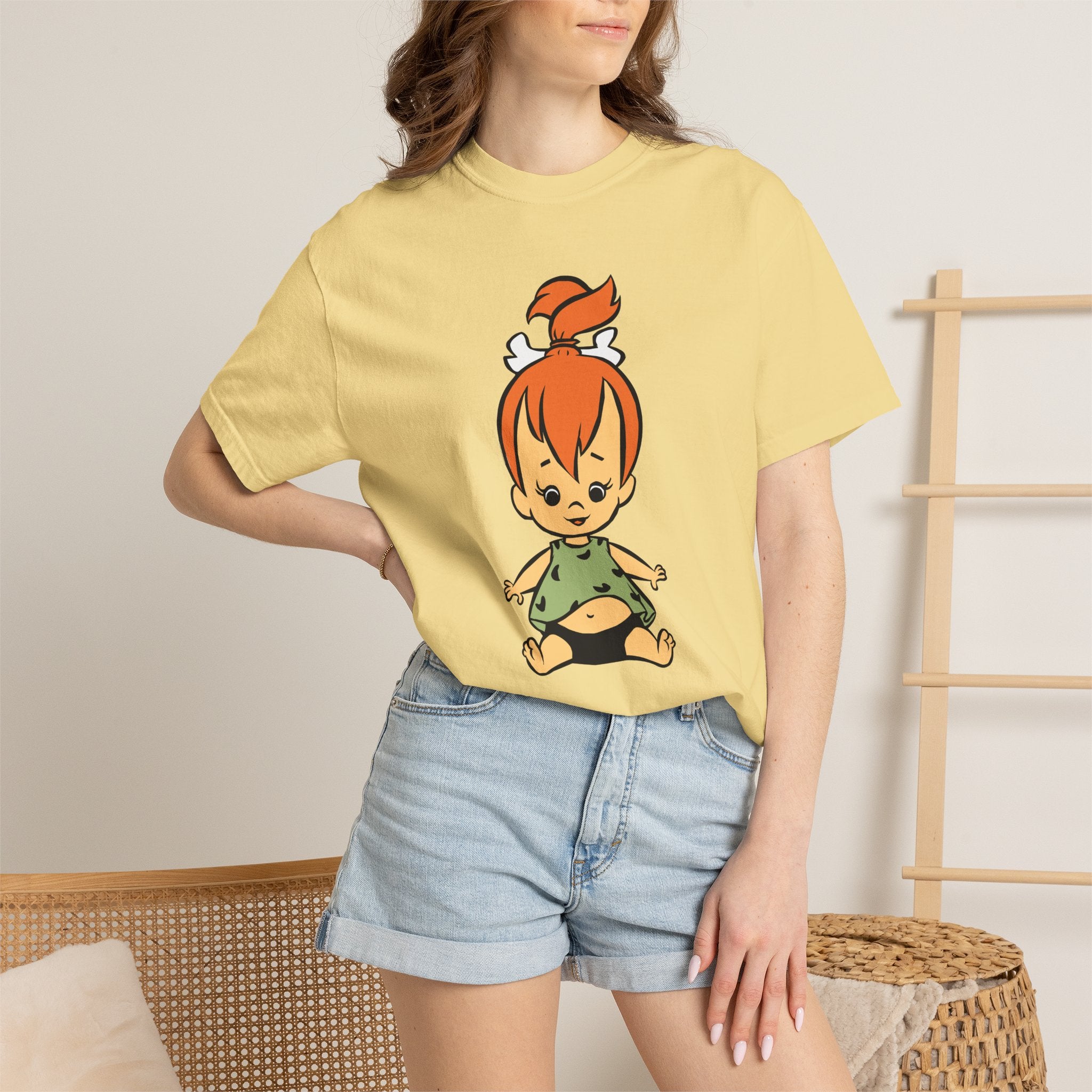 Flintstones Pebbles Baby Cartoon T-Shirt — Retro Animated Character Tee