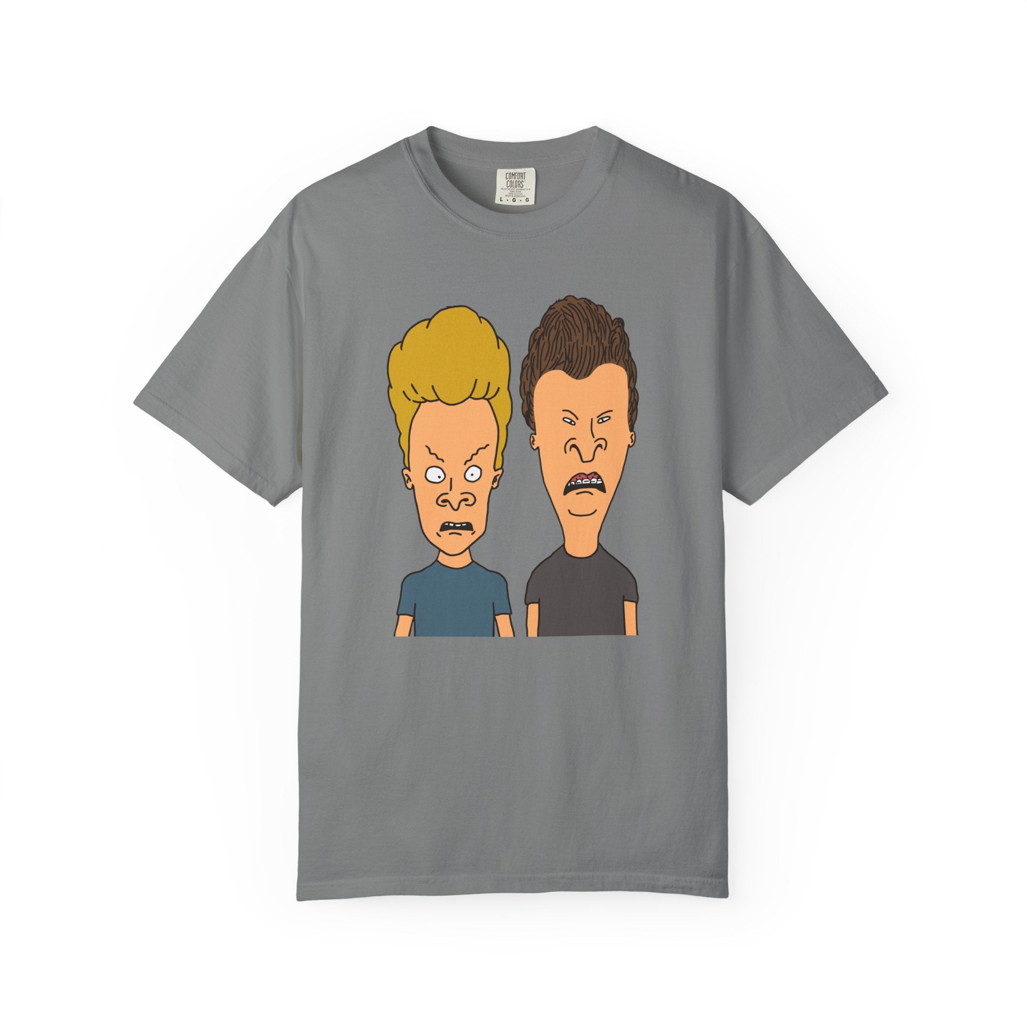 Beevis Butthead Graphic Iconic Cartoon Duo Face