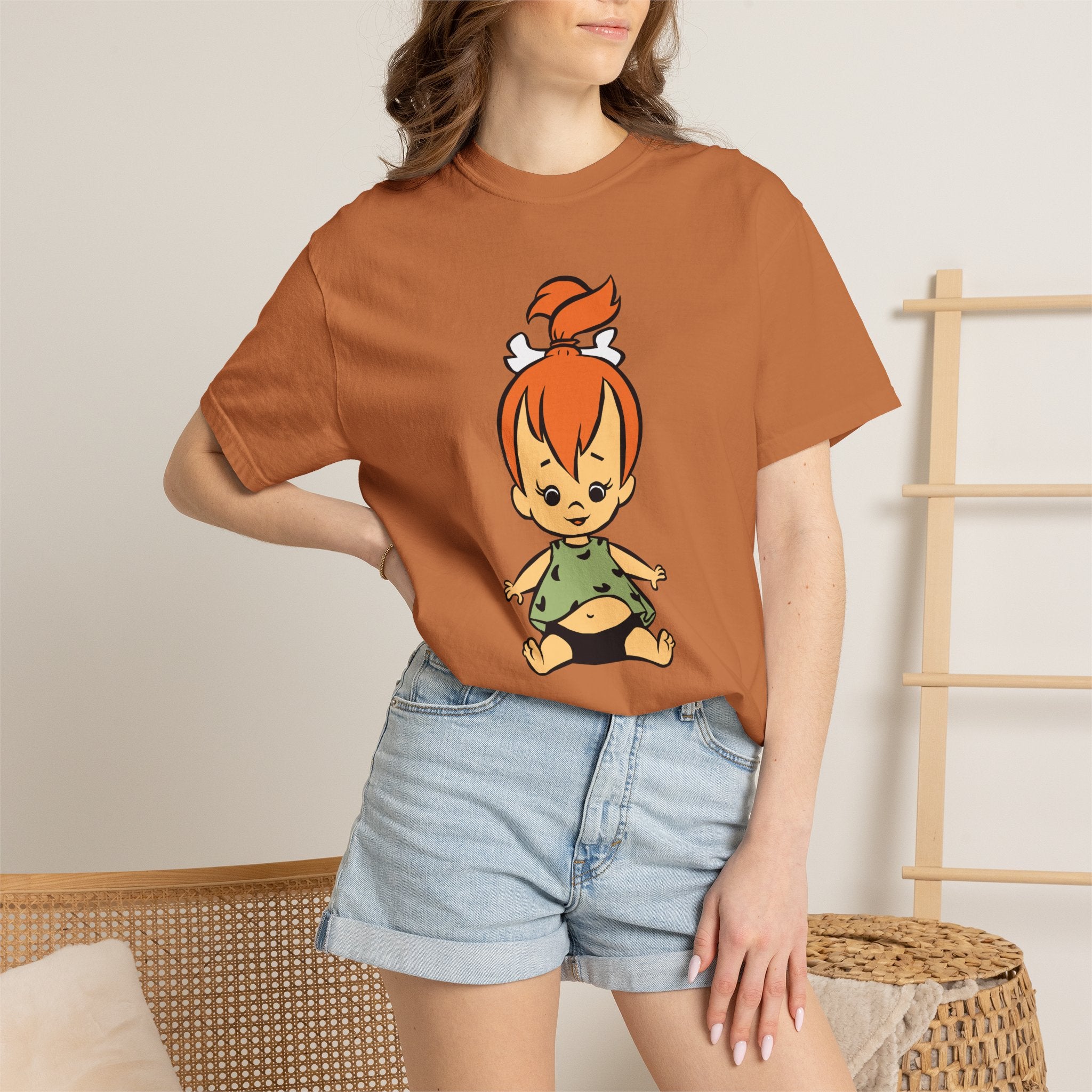 Flintstones Pebbles Baby Cartoon T-Shirt — Retro Animated Character Tee