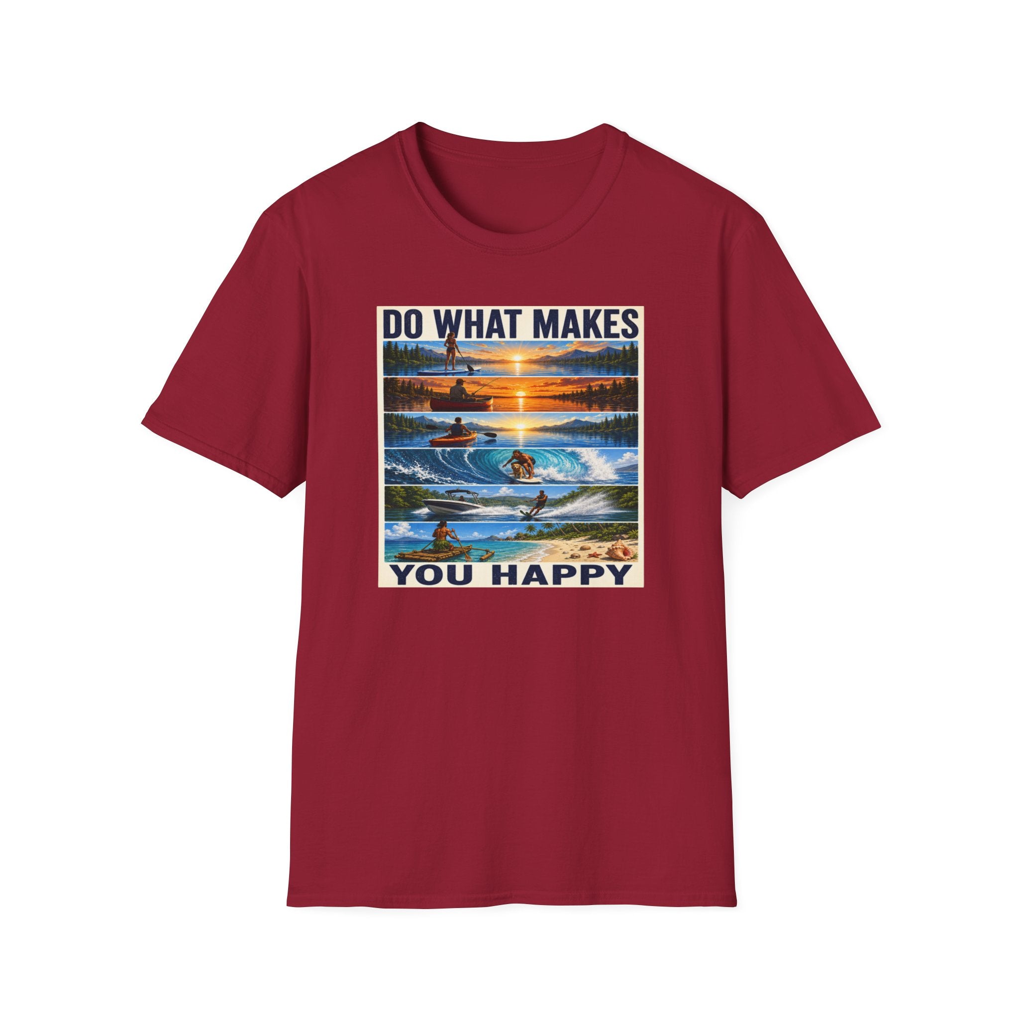 T‑Shirt — "Do What Makes You Happy" Outdoor Adventure Graphic Tee