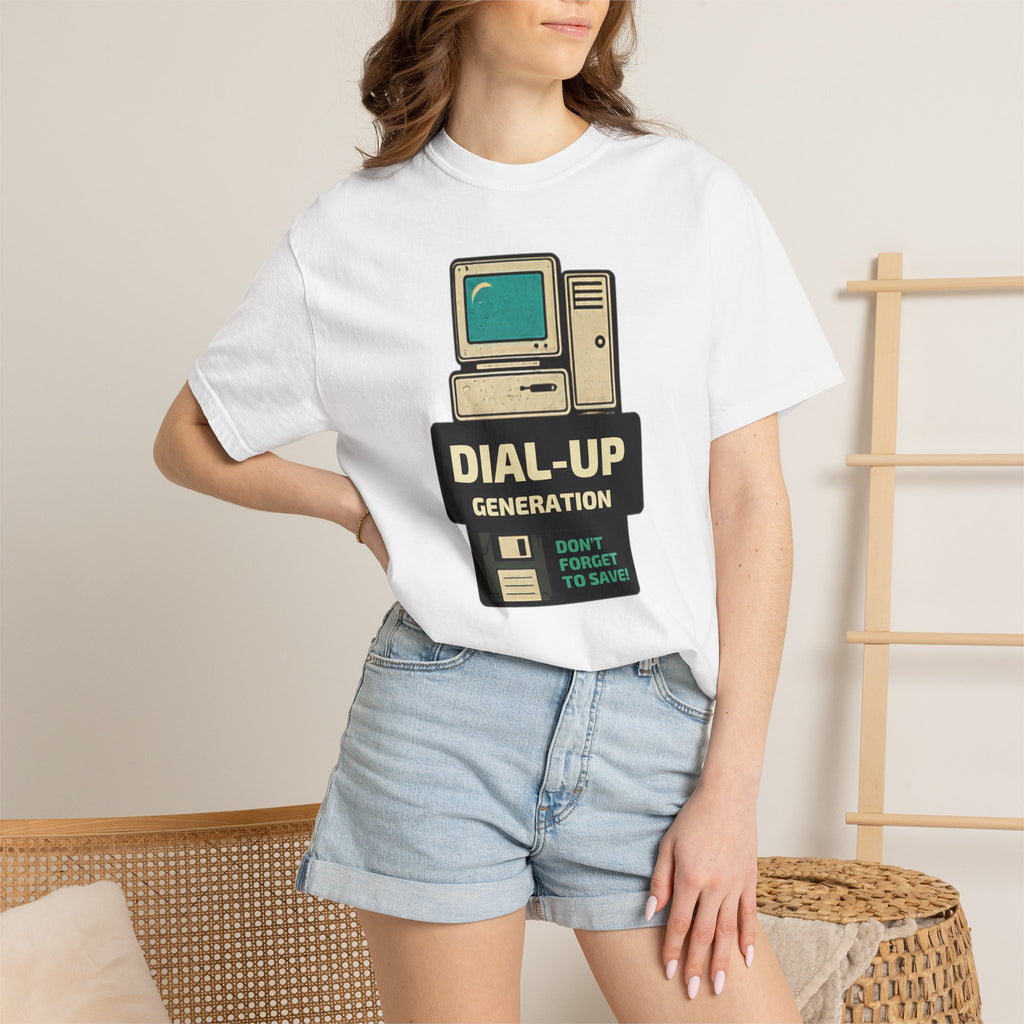 Dial-Up Generation T-Shirt — Retro Computer Vintage Tech Tee