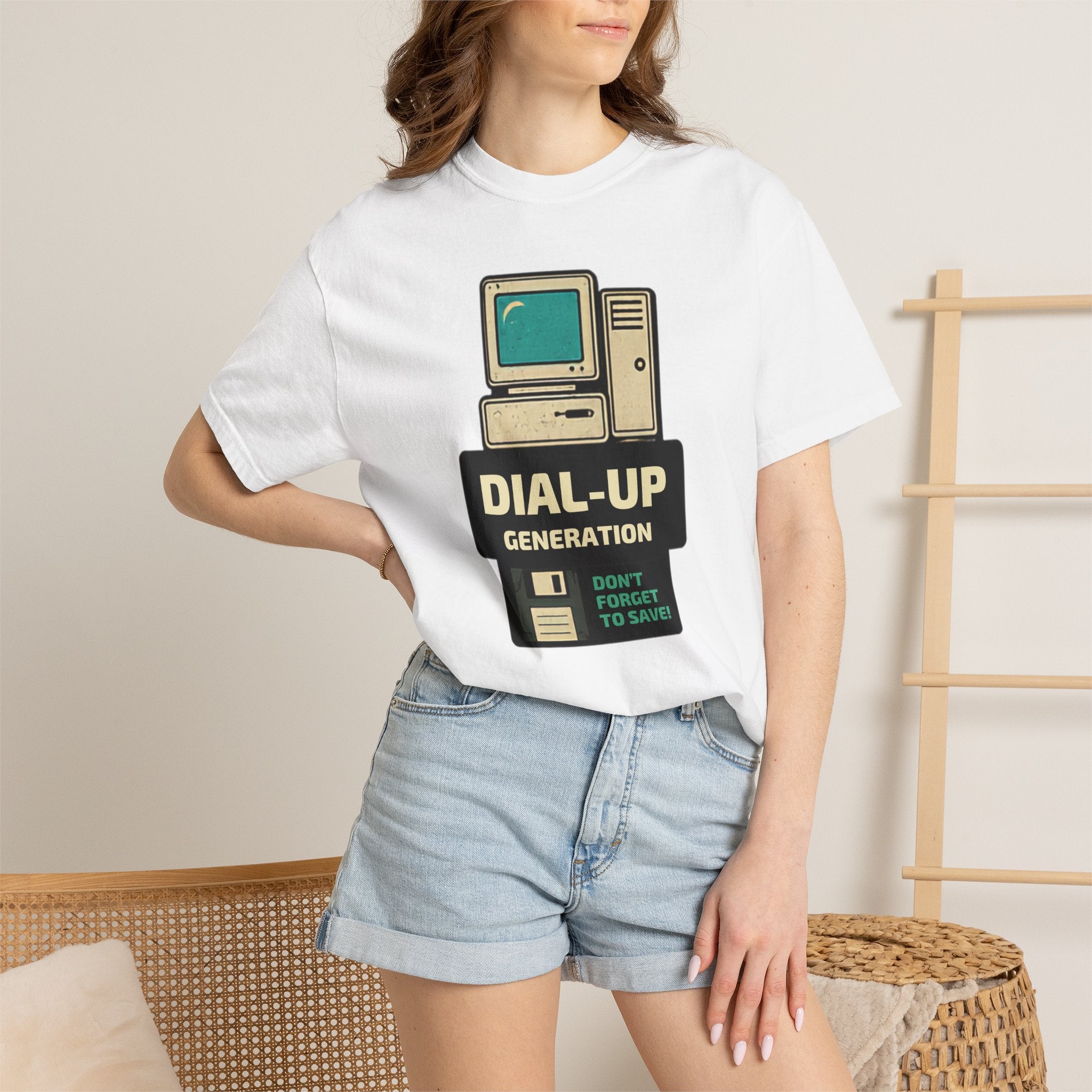 Dial-Up Generation T-Shirt — Retro Computer Vintage Tech Tee
