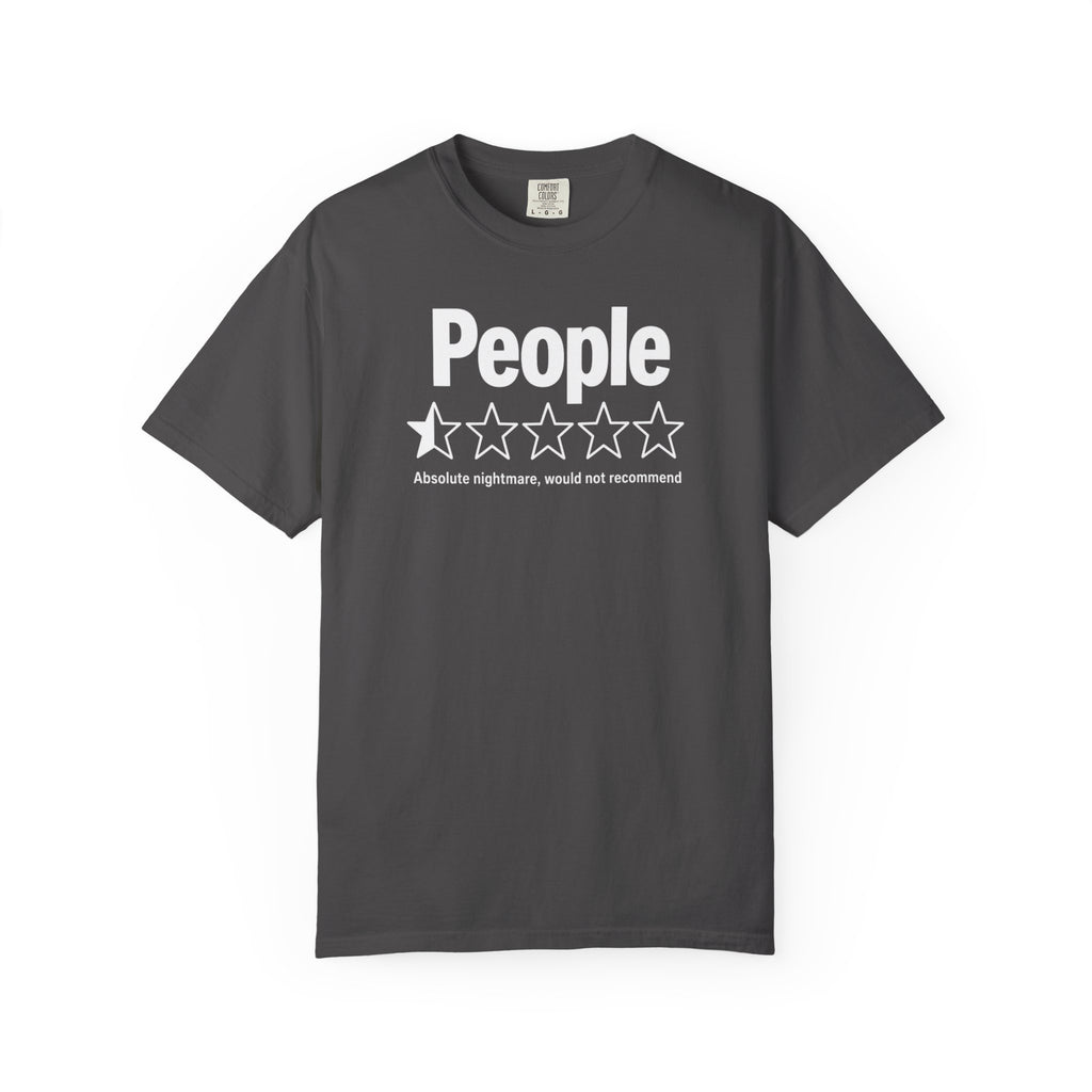 People 1-Star Rating T-Shirt — Funny Anti-Social Graphic Tee