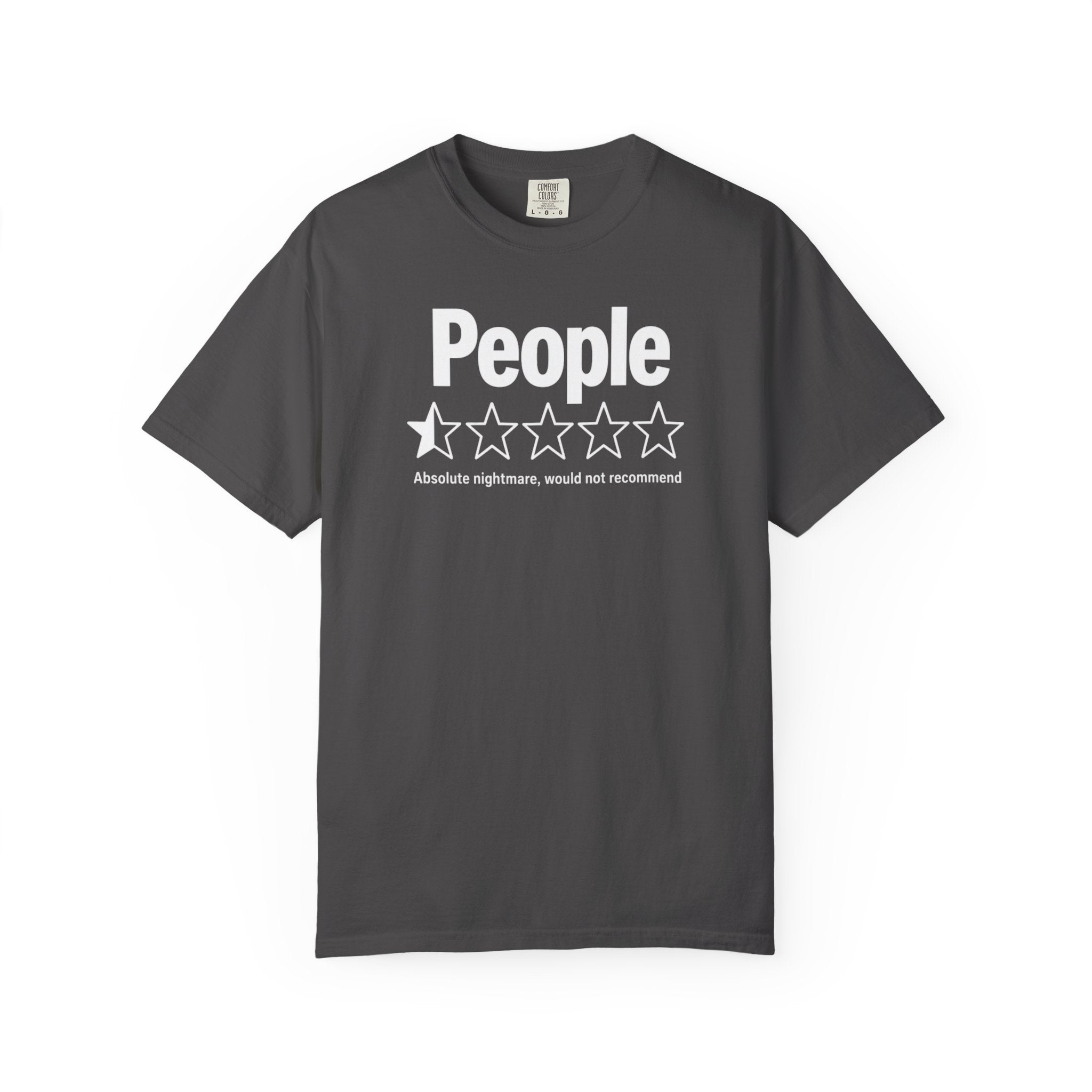 People 1-Star Rating T-Shirt — Funny Anti-Social Graphic Tee