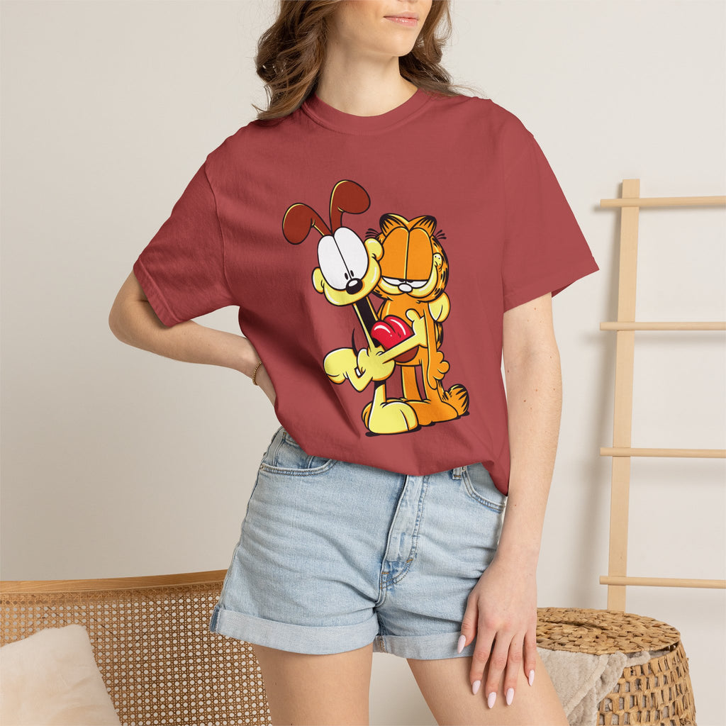 Garfield & Odie Hug Graphic T-Shirt
