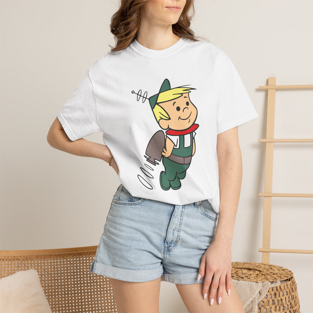 Retro Elroy Jetson Cartoon Tee — Vintage-Space Kid Rocket Graphic T-Shirt