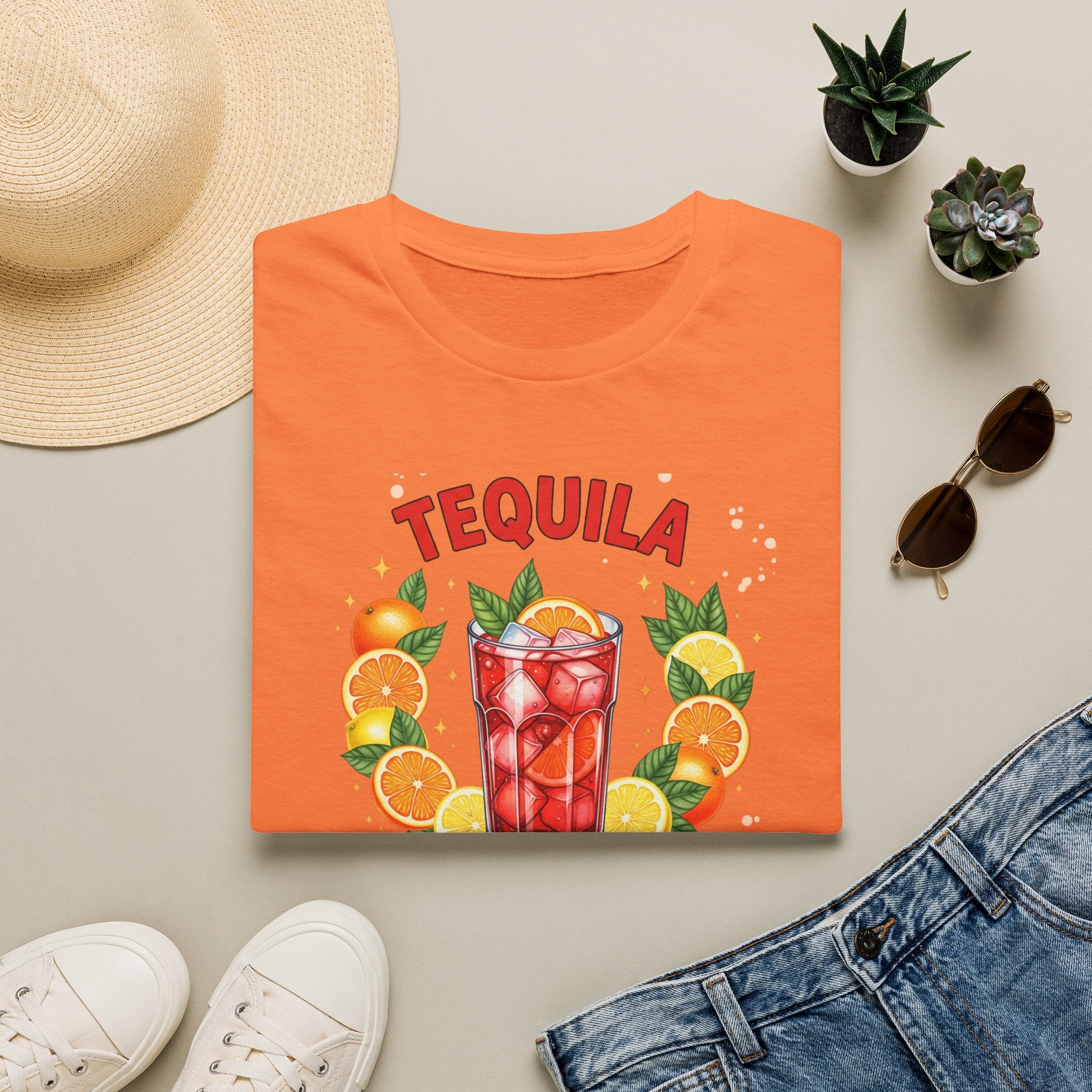 Tequila Cocktail T-Shirt — "Tequila: Cheaper Than Therapy" Graphic Tee