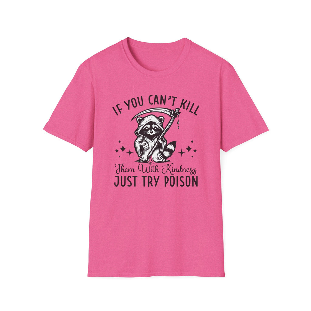 If You Can’t Kill Raccoon Tee — Funny Grim Reaper Graphic T-Shirt