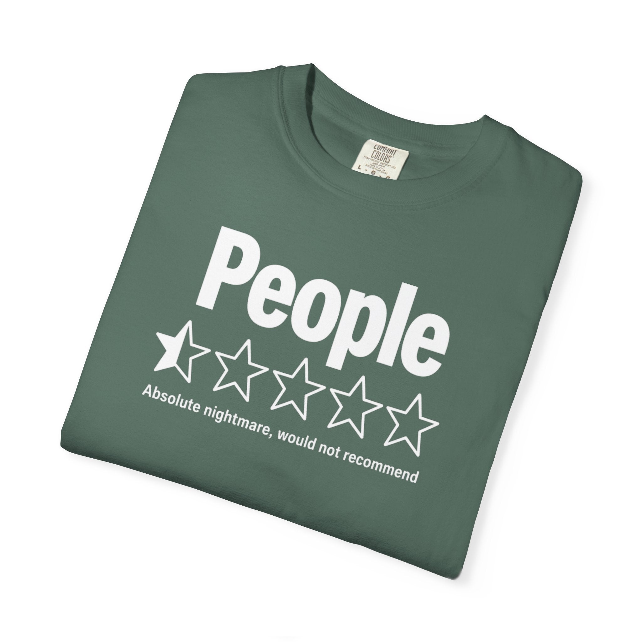 People 1-Star Rating T-Shirt — Funny Anti-Social Graphic Tee