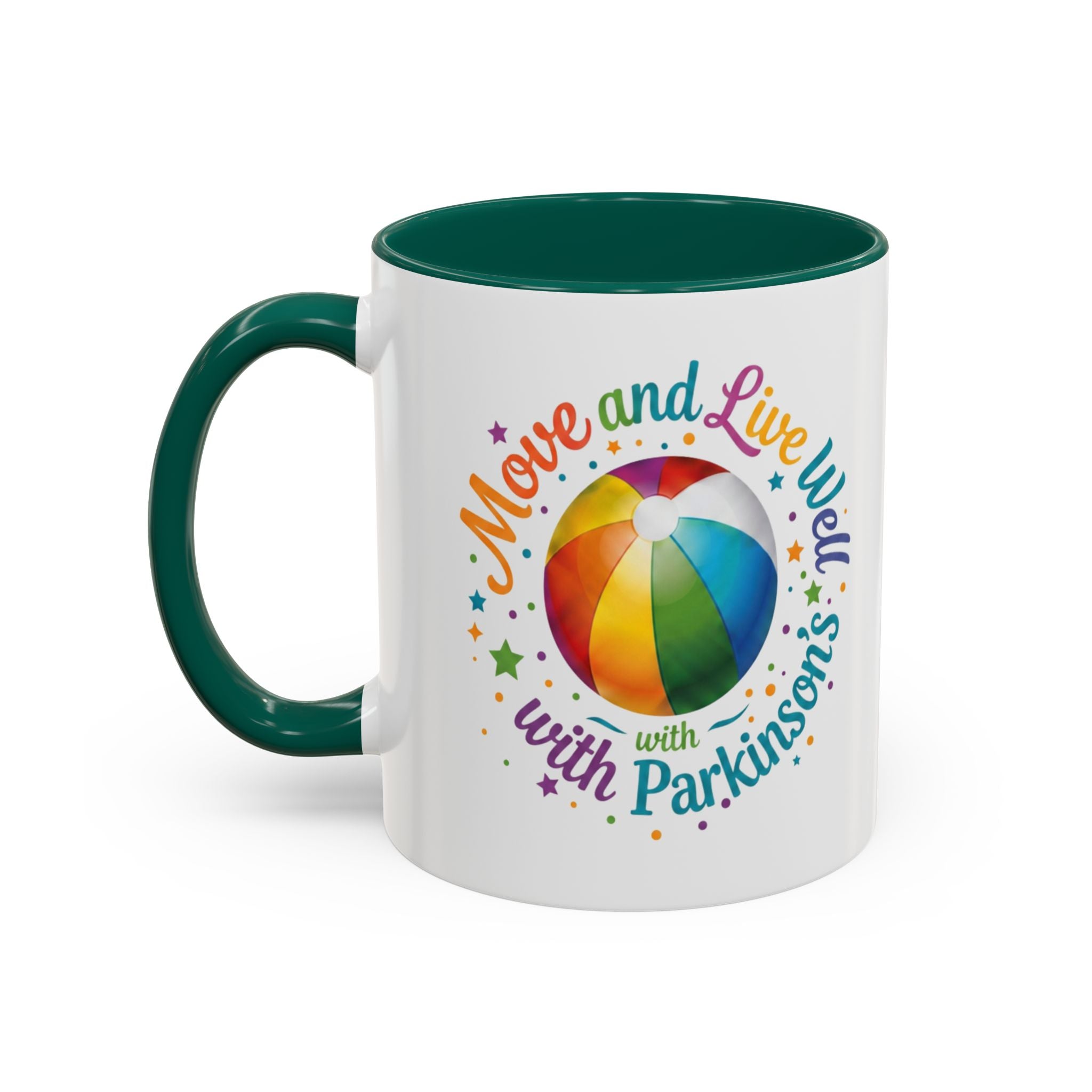 Move Live Well Parkinsons Debra Colorful Mugs (11oz, 15oz)