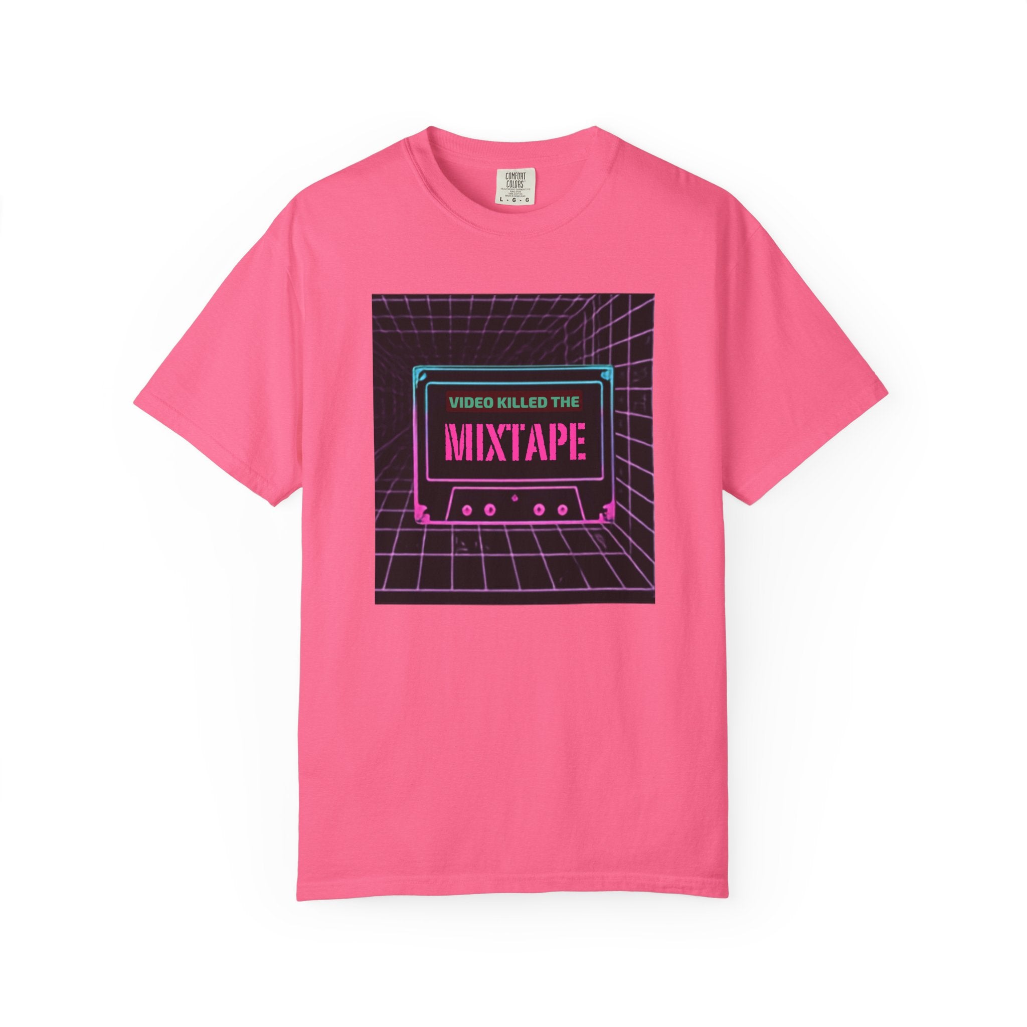 Cassette Mixtape T-Shirt — "Video Killed the Mixtape" Retro 80s Vaporwave Tee