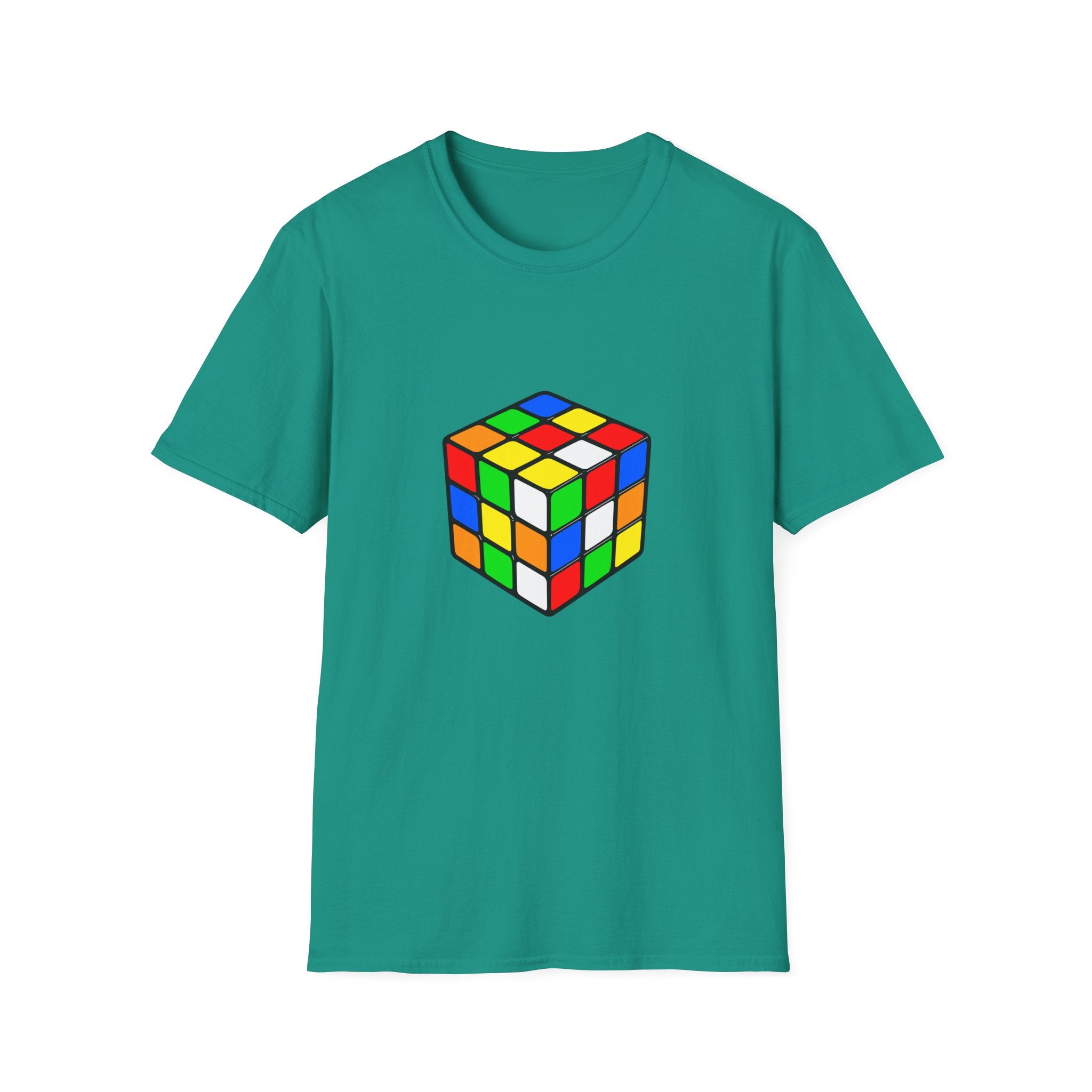 Rubiks Cube Graphic T-Shirt — Retro Puzzle Tee for Gamers & Brain-Game Fans