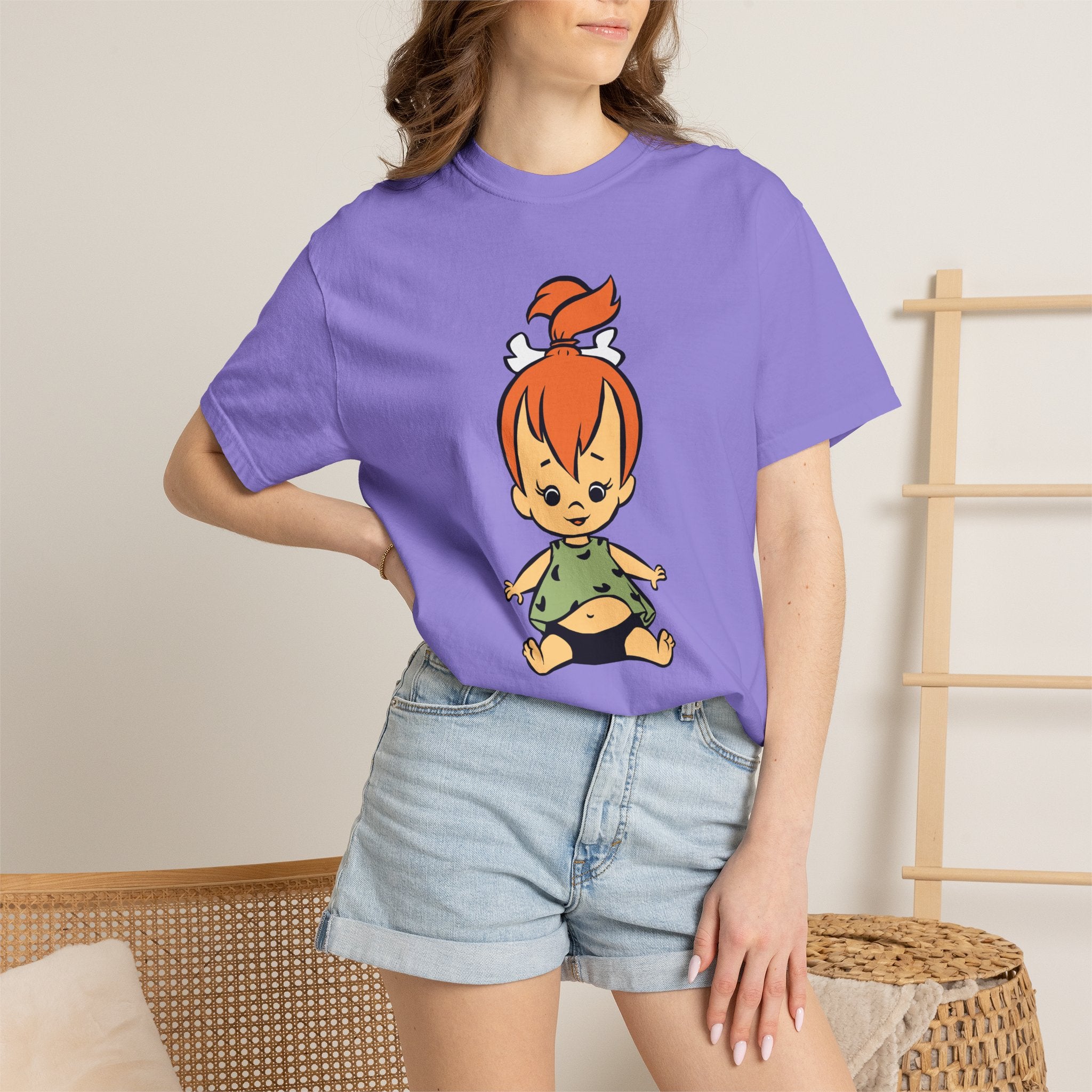 Flintstones Pebbles Baby Cartoon T-Shirt — Retro Animated Character Tee