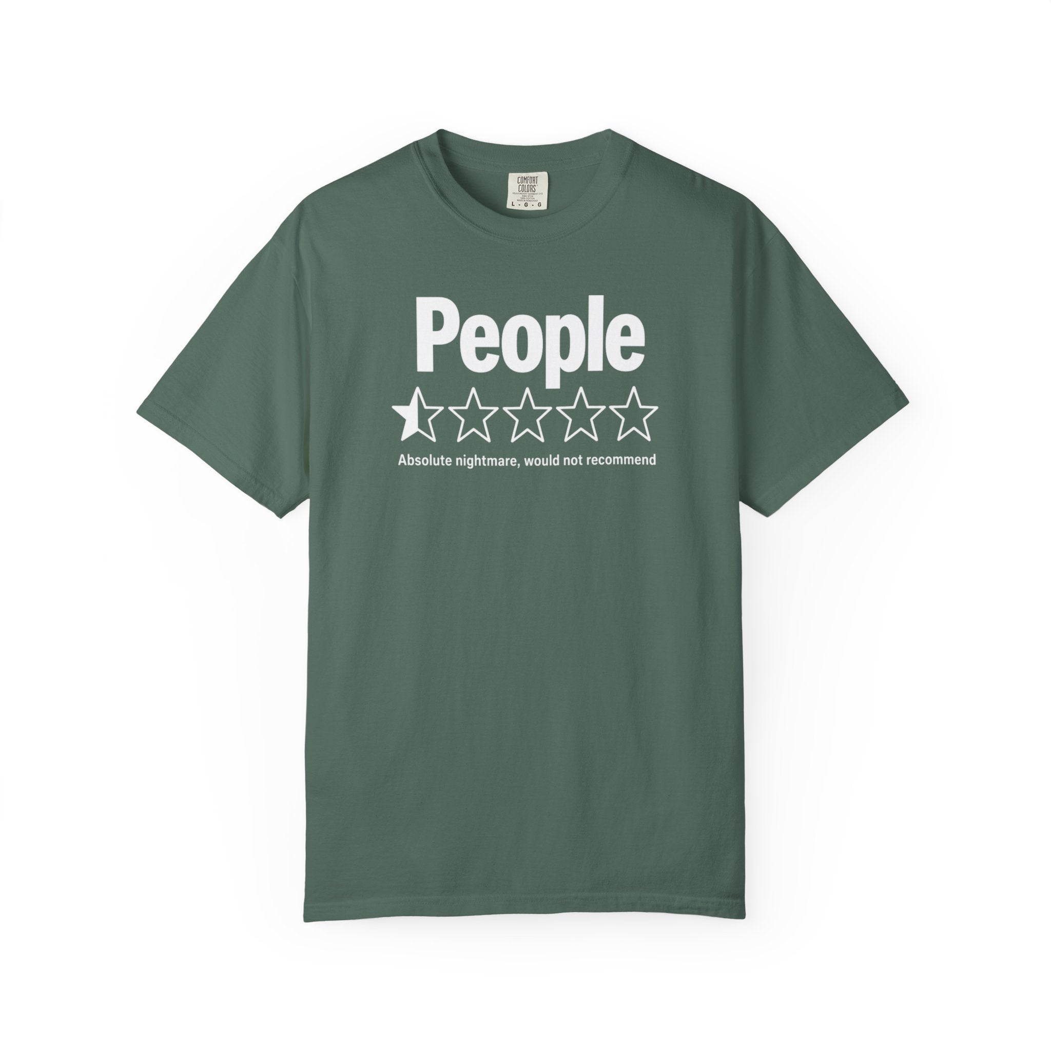 People 1-Star Rating T-Shirt — Funny Anti-Social Graphic Tee