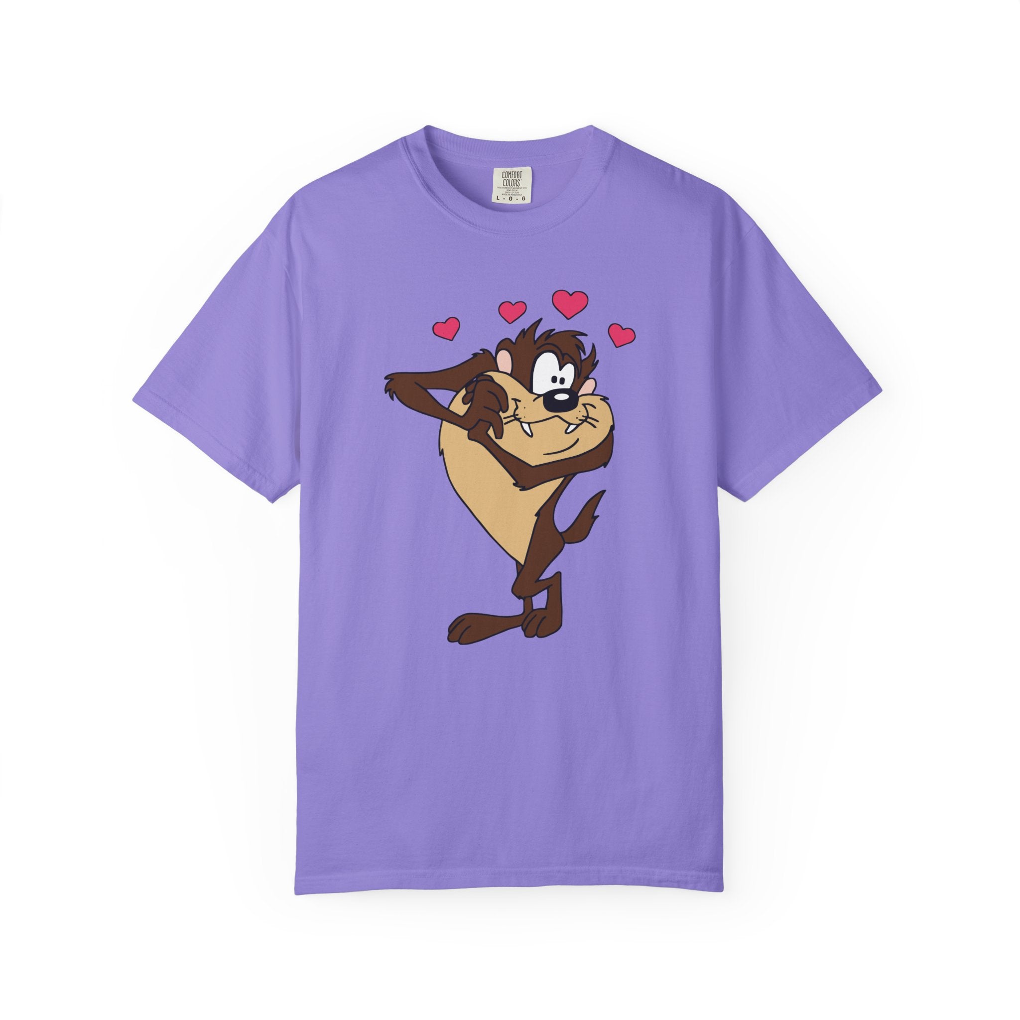 TAZ LOVE Tasmanian Devil Hug Design (Hearts) cartoon