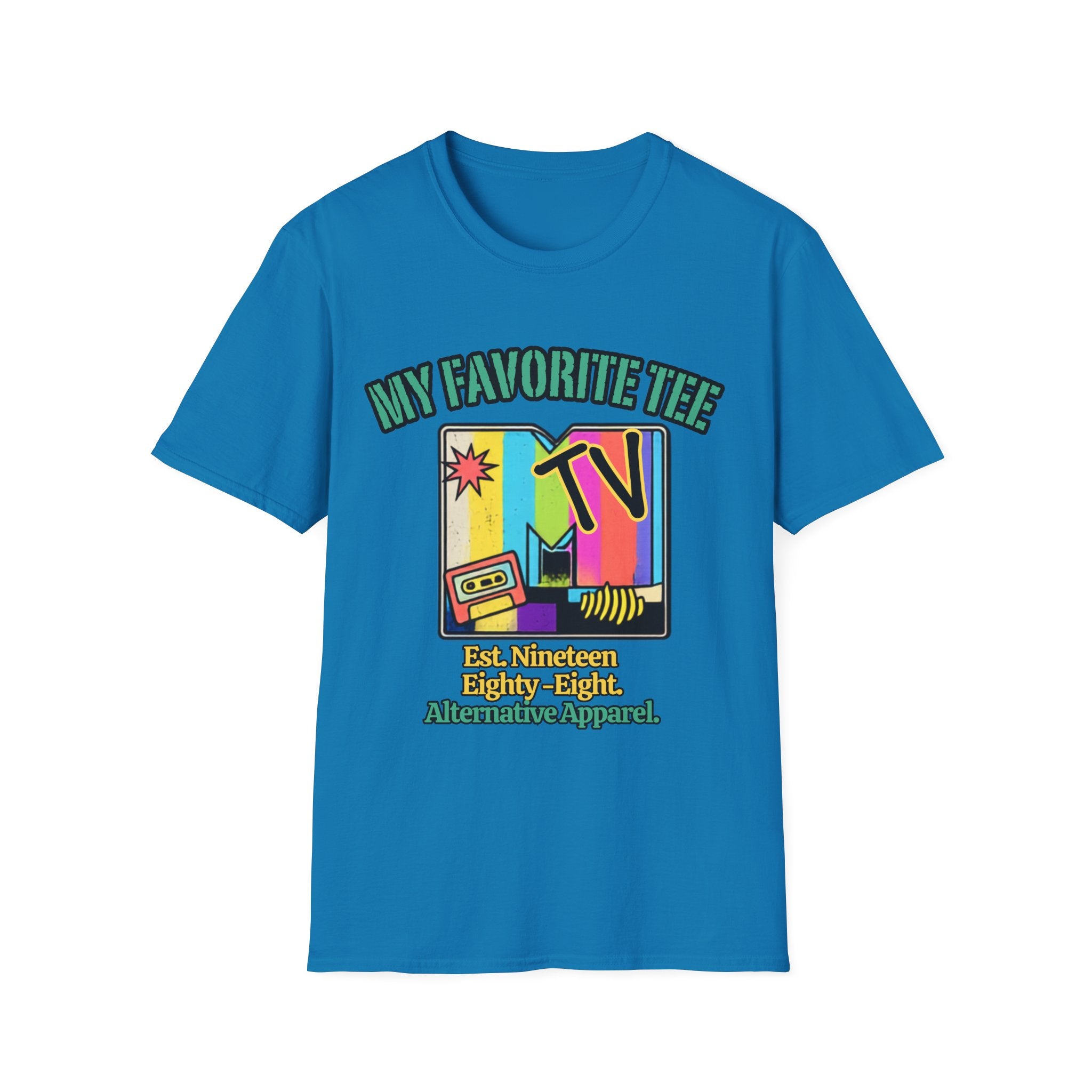 Retro TV Graphic T-Shirt — "My Favorite Tee" Vintage 90s Style
