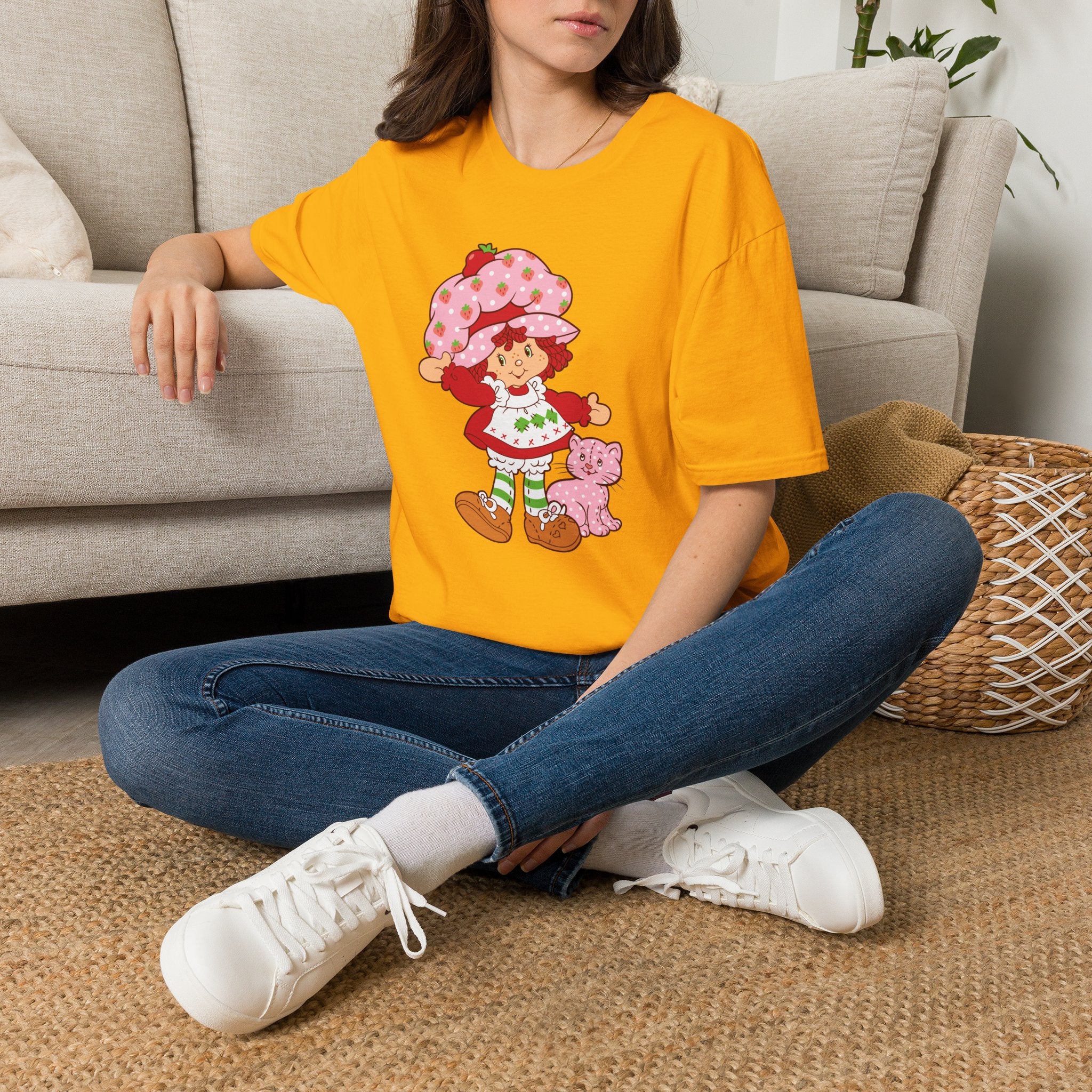 Strawberry Shortcake Graphic T-Shirt — Cute Retro Kids Character Tee