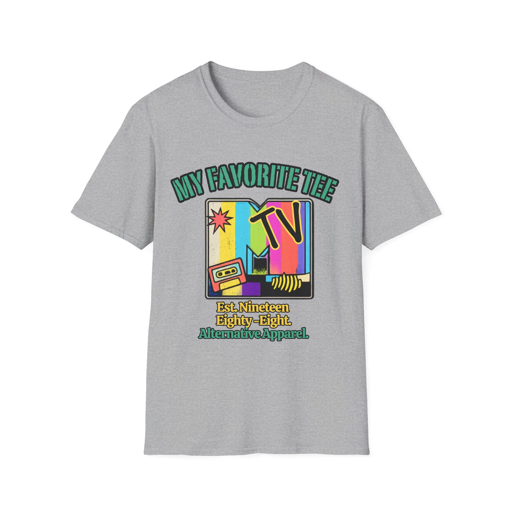 Retro TV Graphic T-Shirt — "My Favorite Tee" Vintage 90s Style