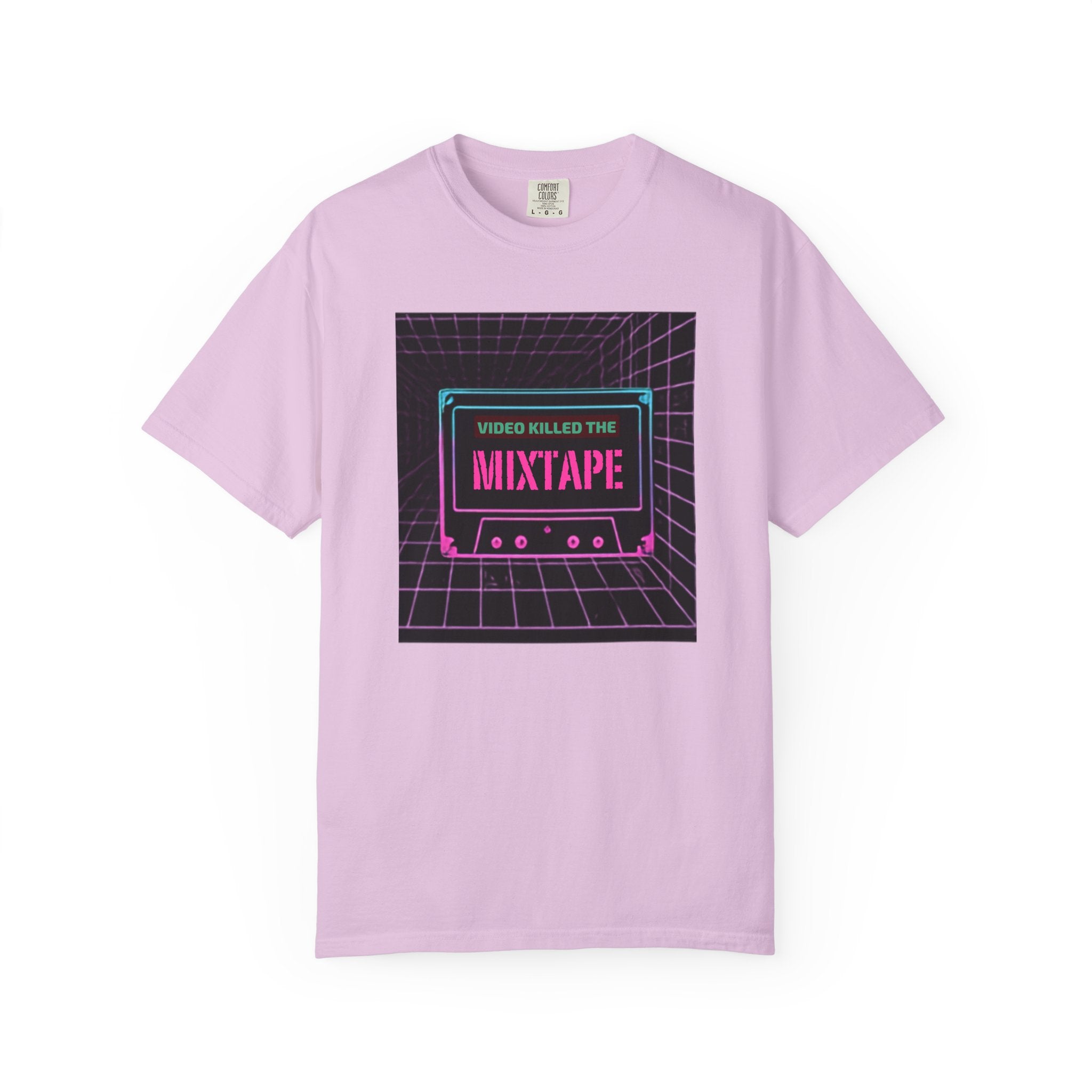 Cassette Mixtape T-Shirt — "Video Killed the Mixtape" Retro 80s Vaporwave Tee