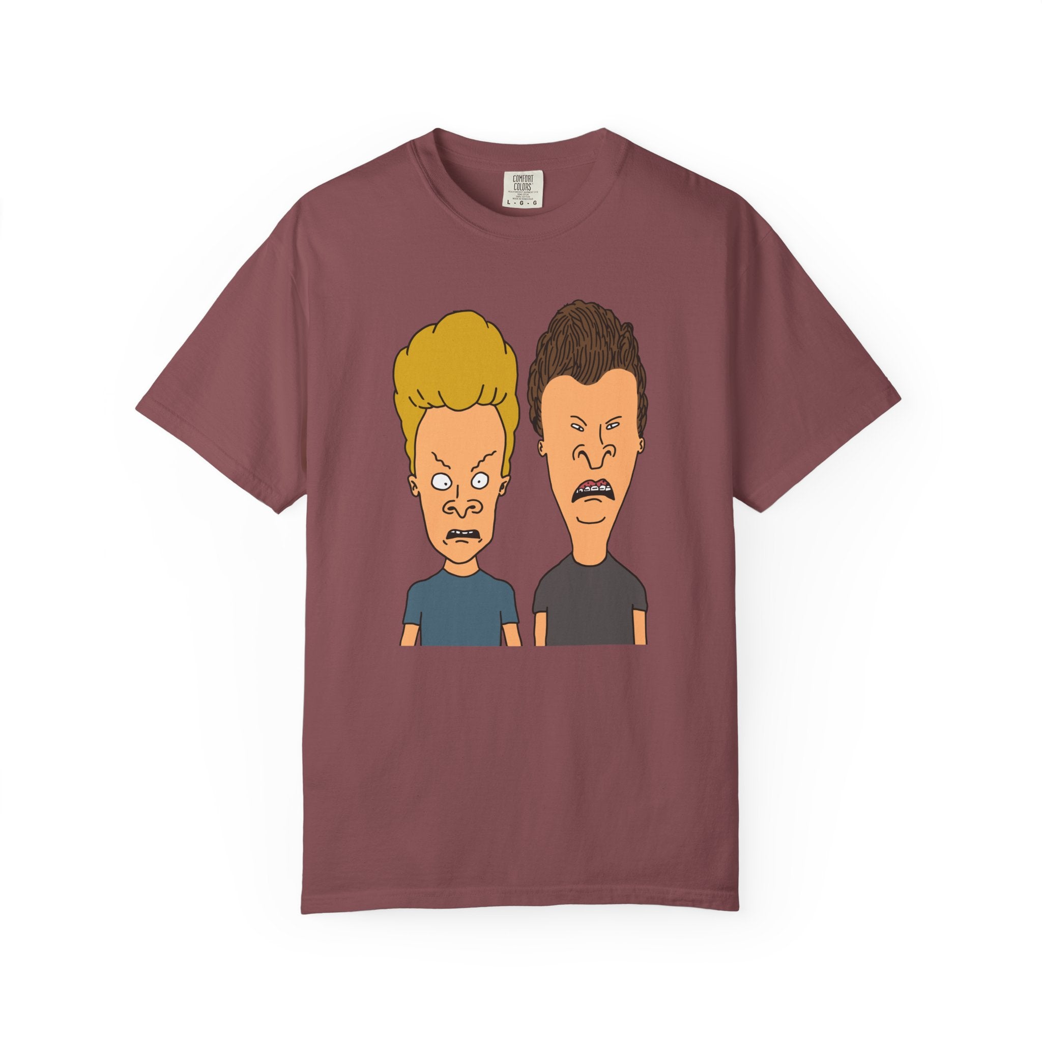 Beevis Butthead Graphic Iconic Cartoon Duo Face