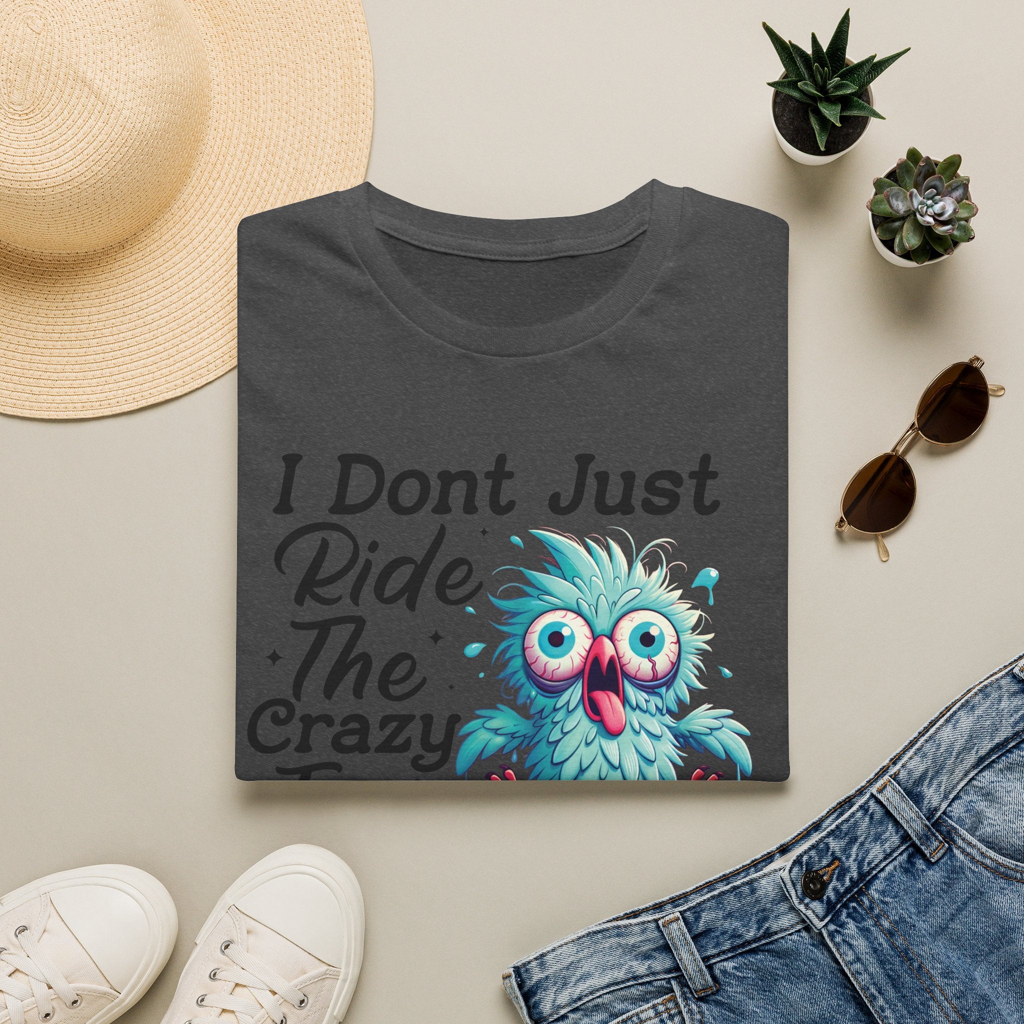 Crazy Train Bird Owl T-Shirt — "I Don't Just Ride the Crazy Train, I Drive It" Graphic Tee