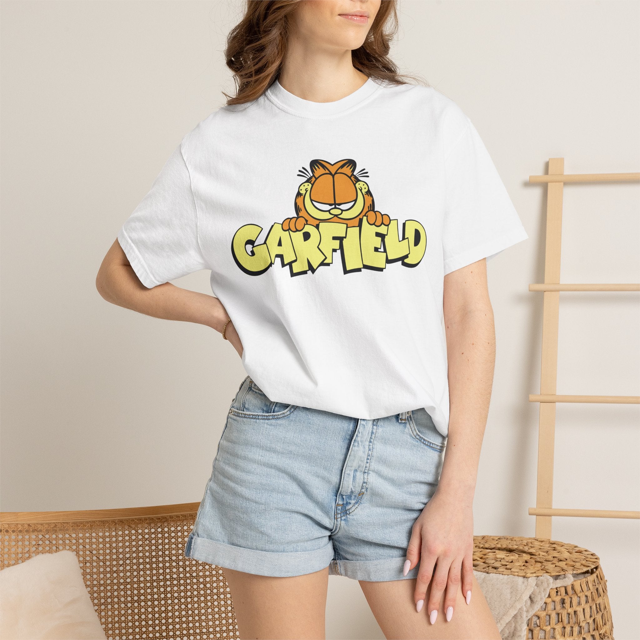 Garfield Graphic T-Shirt — Classic Cartoon Logo Tee