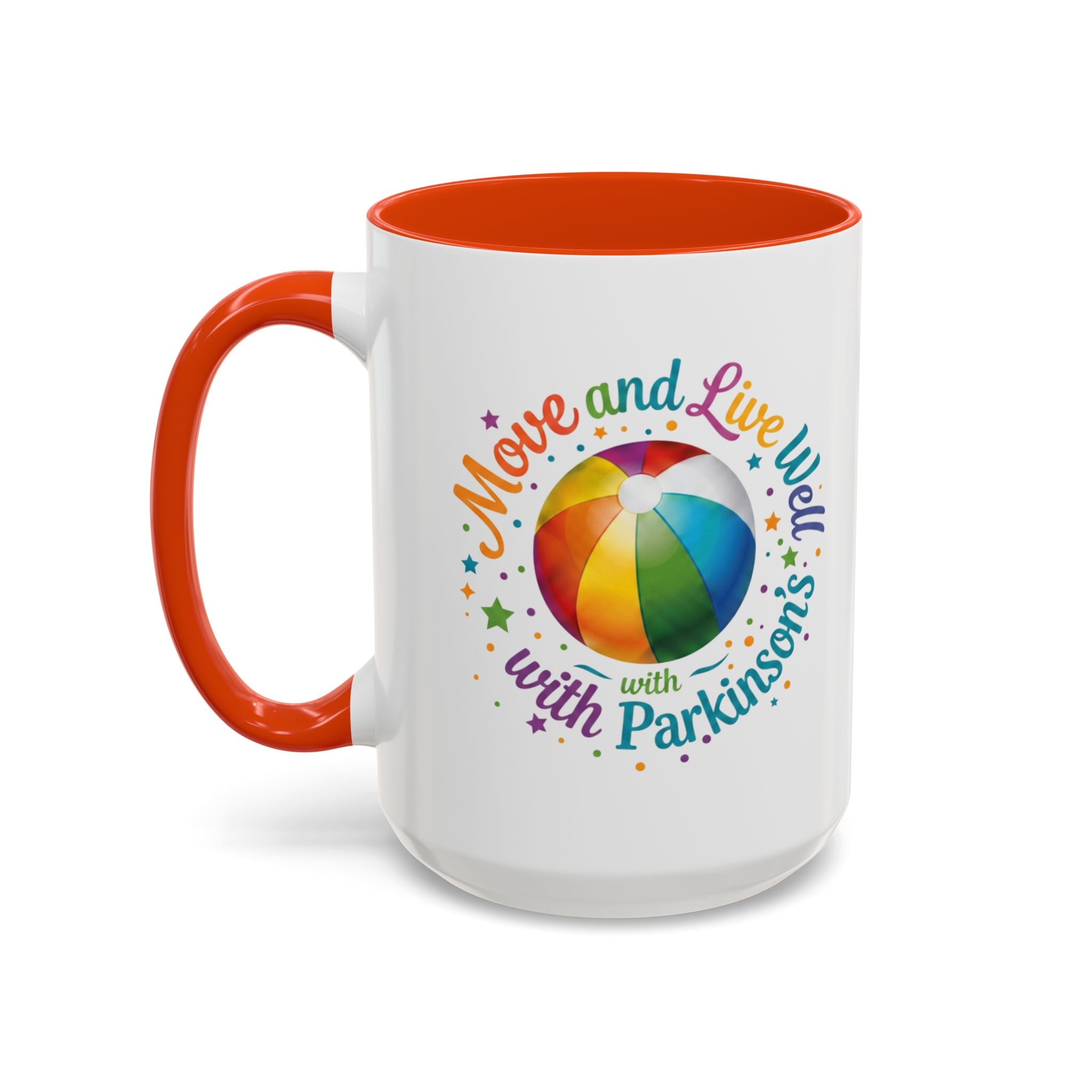 Move Live Well Parkinsons Debra Colorful Mugs (11oz, 15oz)