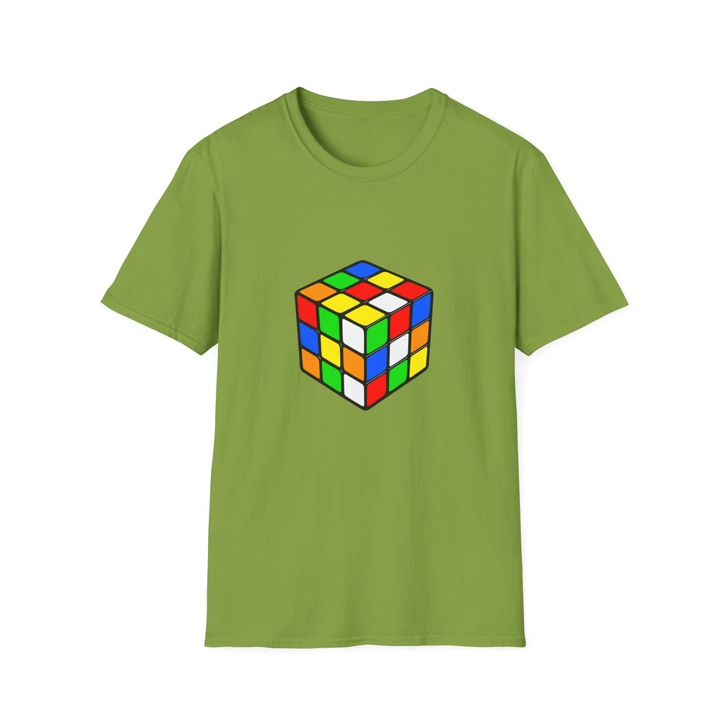 Rubiks Cube Graphic T-Shirt — Retro Puzzle Tee for Gamers & Brain-Game Fans