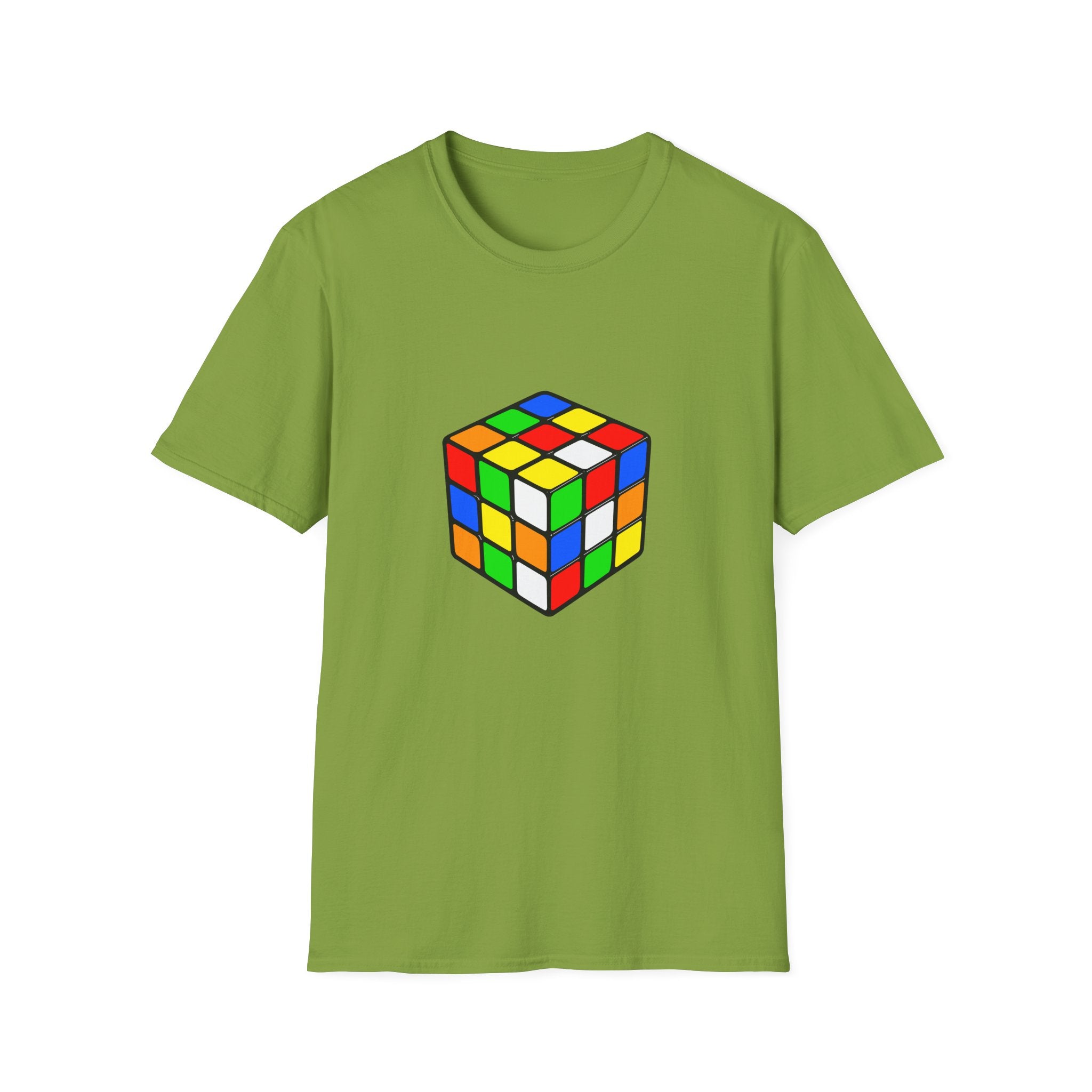 Rubiks Cube Graphic T-Shirt — Retro Puzzle Tee for Gamers & Brain-Game Fans