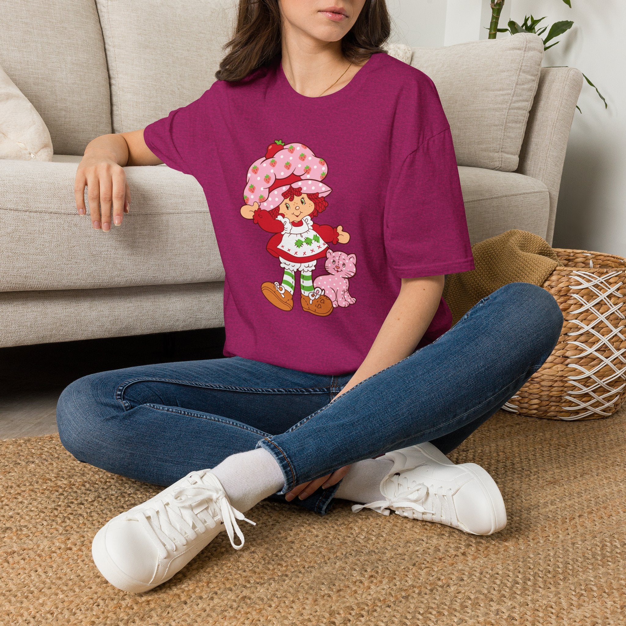 Strawberry Shortcake Graphic T-Shirt — Cute Retro Kids Character Tee