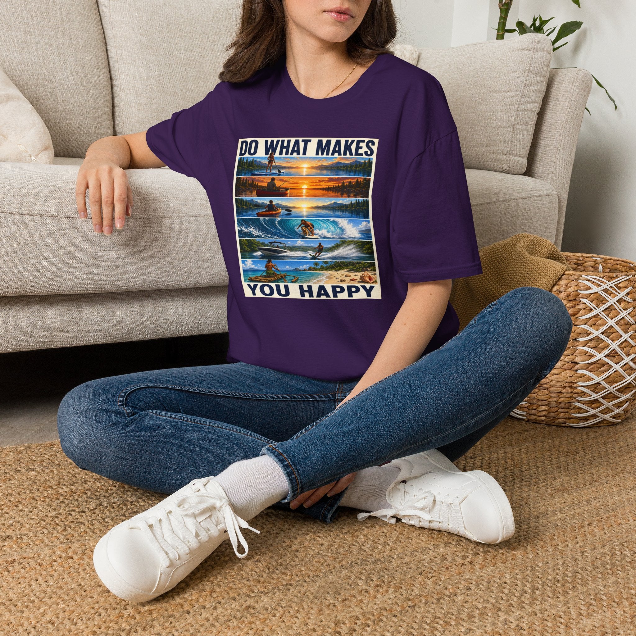 T‑Shirt — "Do What Makes You Happy" Outdoor Adventure Graphic Tee
